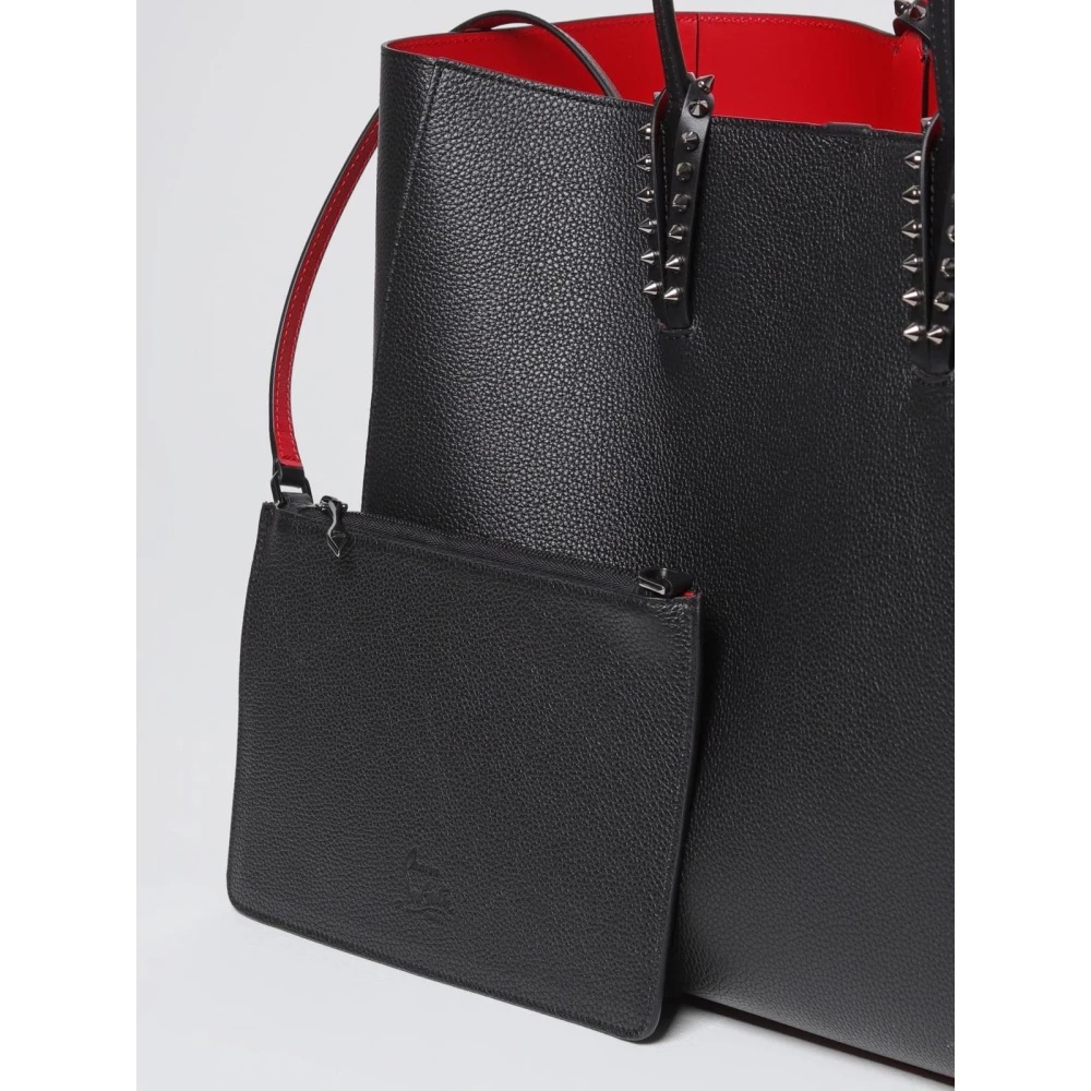 BLACK SPIKED TOTE BAG - 3