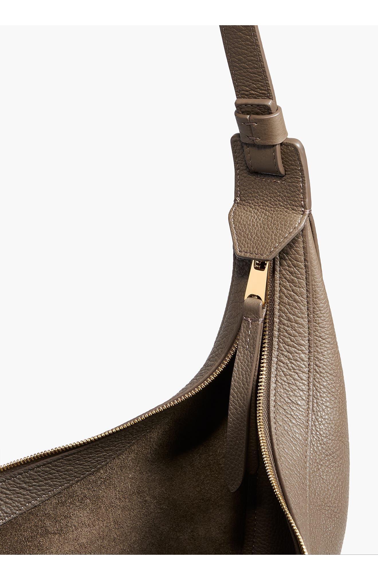 Khaite Small Augustina Suede Hobo Bag in Elephant at Nordstrom - 3