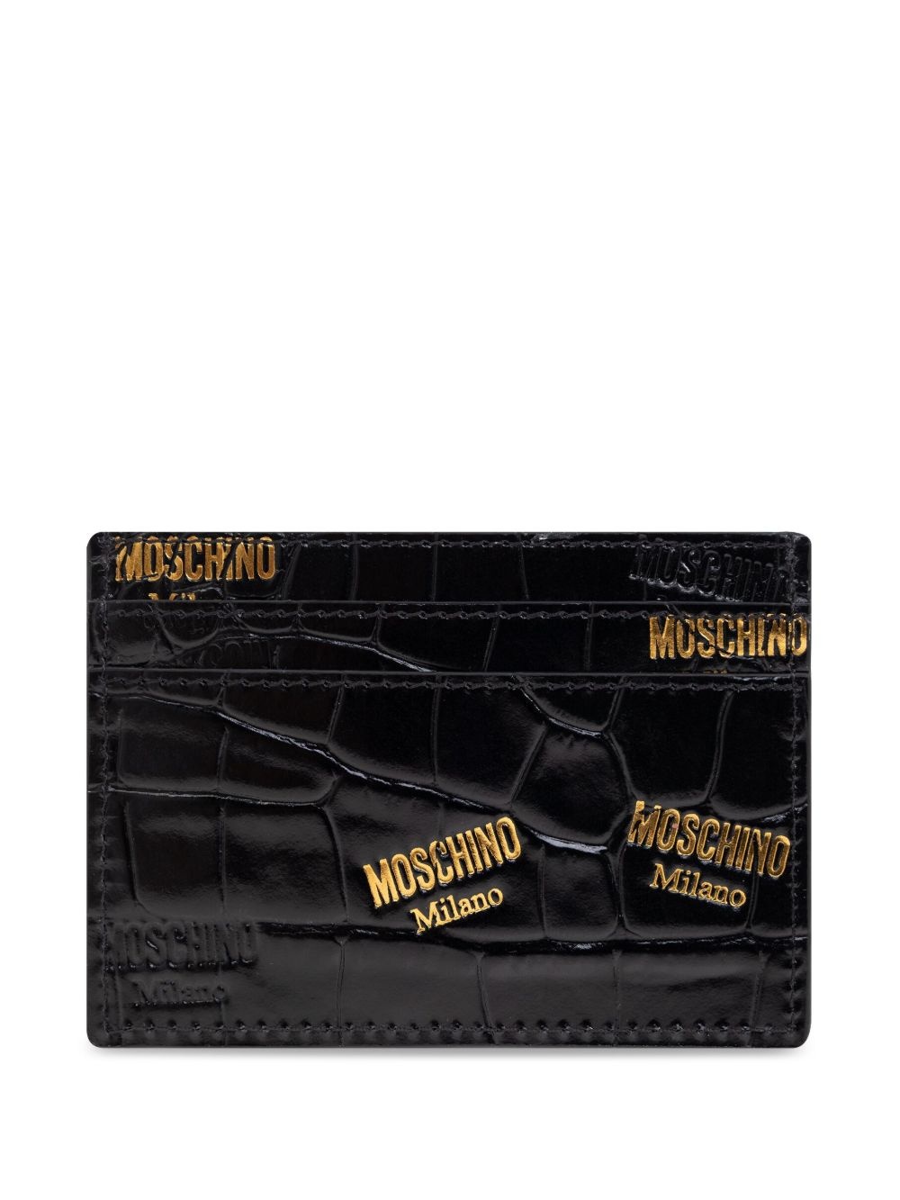 logo-embossed cardholder - 2