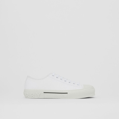 Burberry Logo Detail Cotton Sneakers outlook