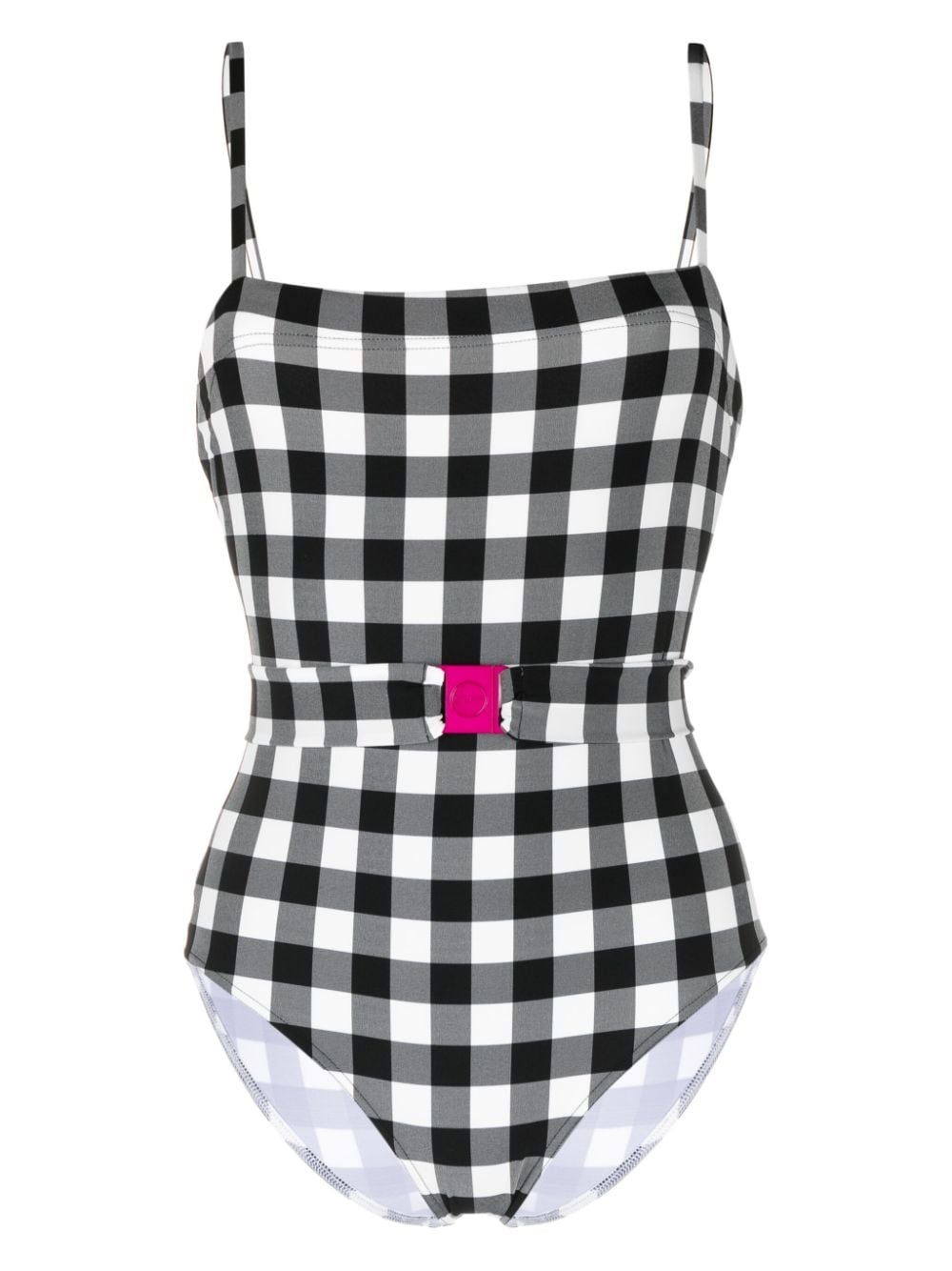 Prisme gingham-print swimsuit - 1