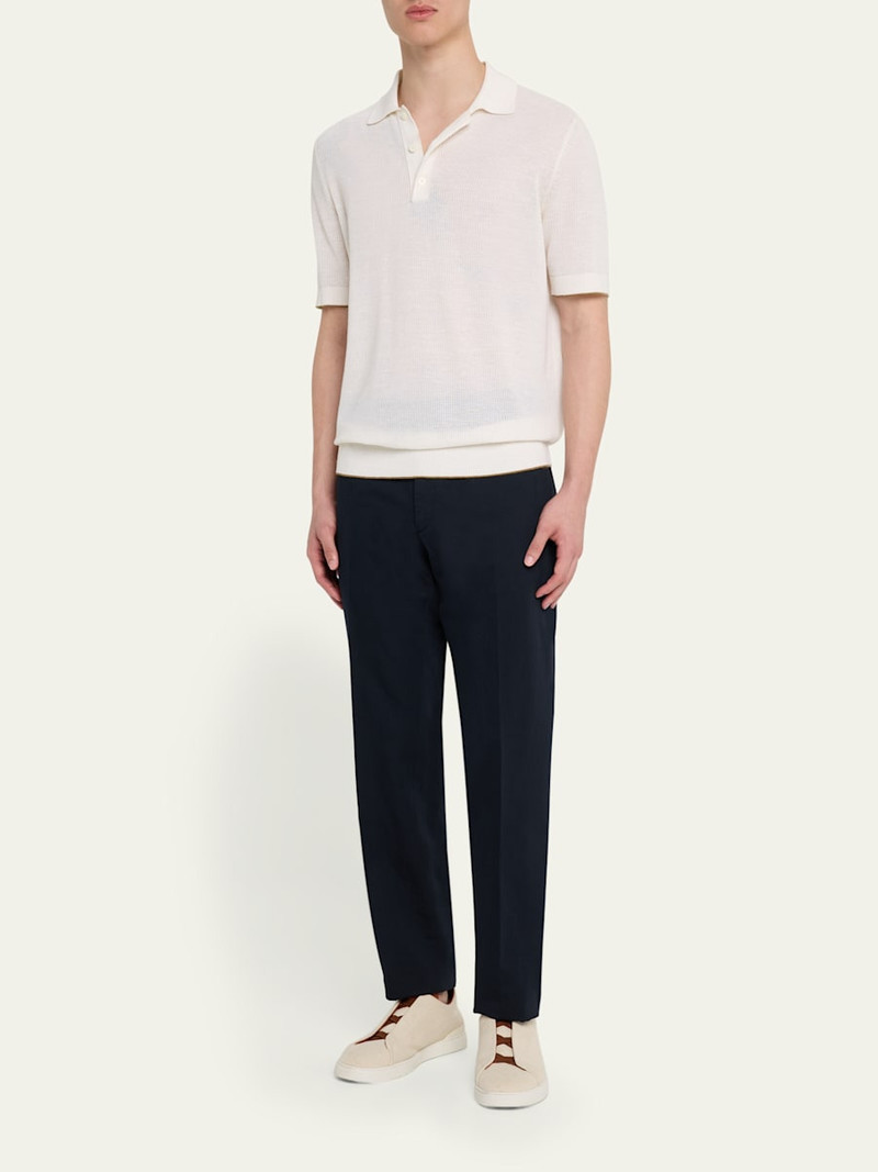 ZEGNA Men's Flat-Front Chino Pants outlook