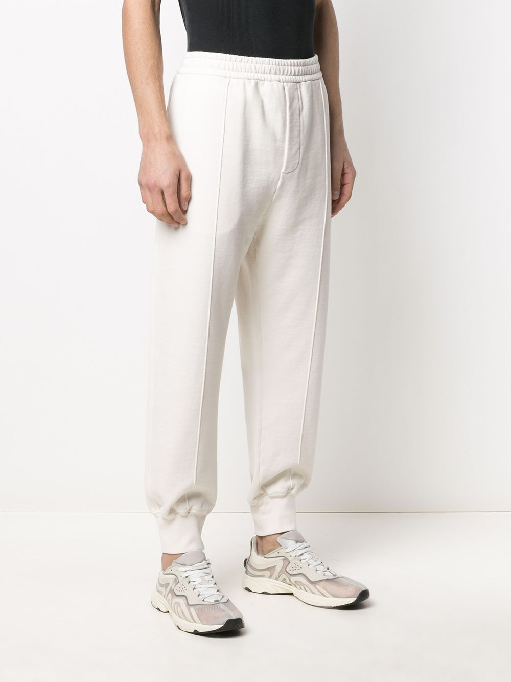 straight-leg cotton trousers - 3