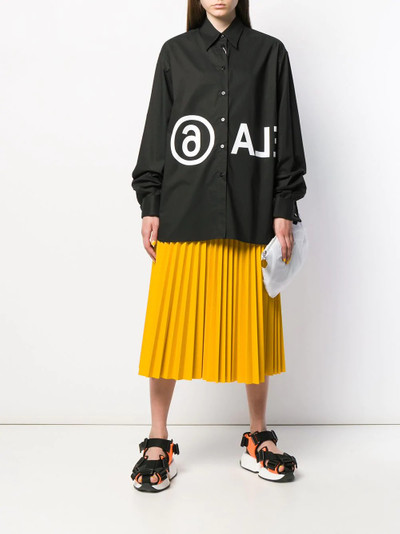 MM6 Maison Margiela logo printed shirt outlook