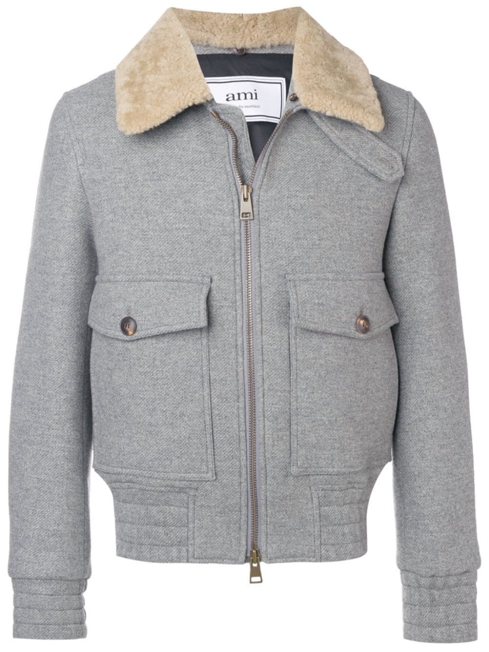 Shearling-trimmed Aviator Jacket - 1