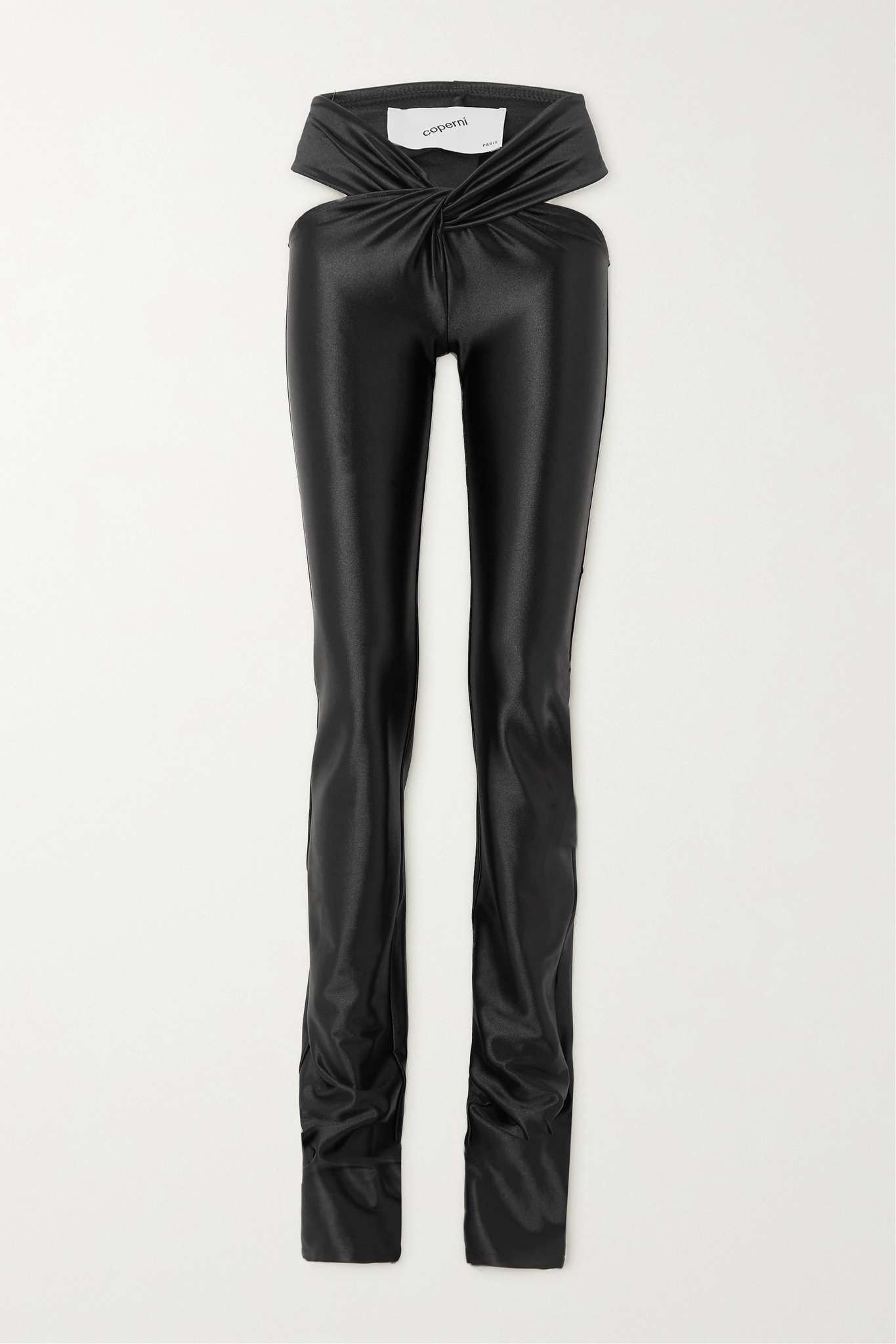 パンツ COPERNI Woman Pants Black COPP48221 BLACK Coperni one-leg Trousers | Black | FARFETCH