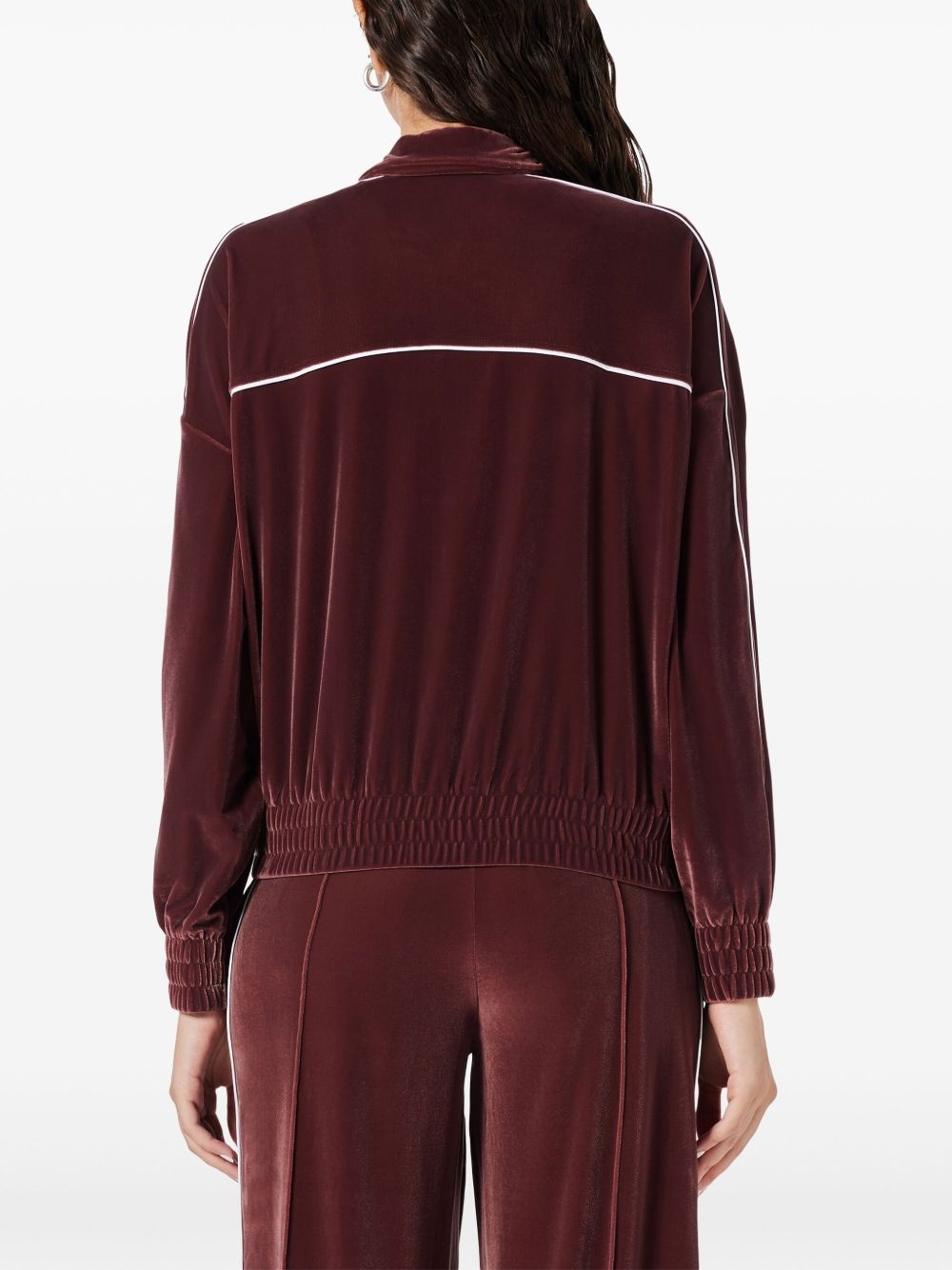 velvet zip sweatshirt - 4