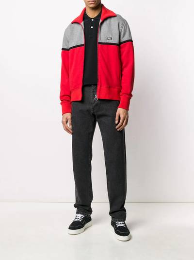 AMI Paris bi-colour zipped jacket outlook