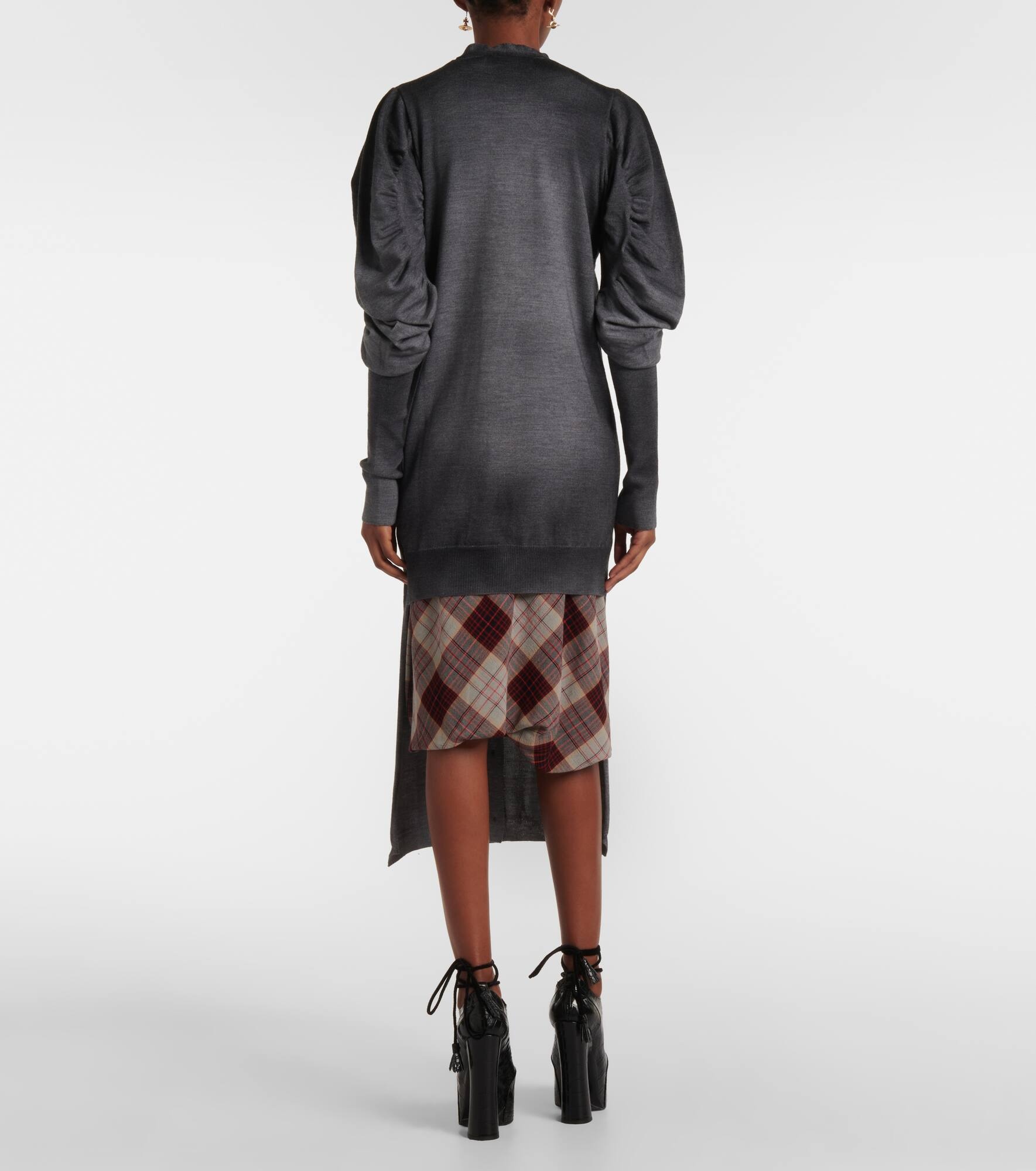 Orb ruched wool sweater dress - 3