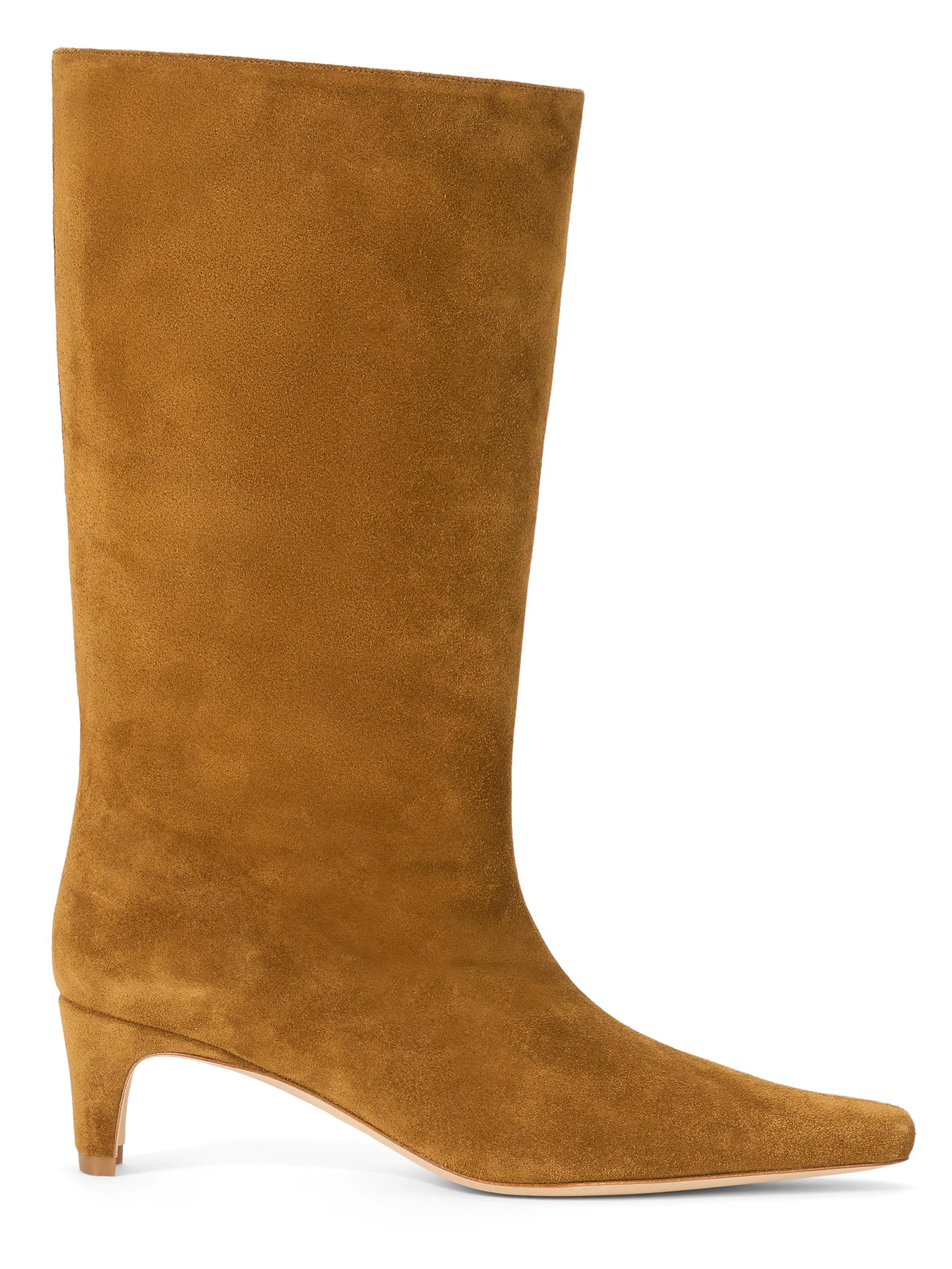 Women's Wally 55MM Midcalf Suede Knee Boots - Tan - 1
