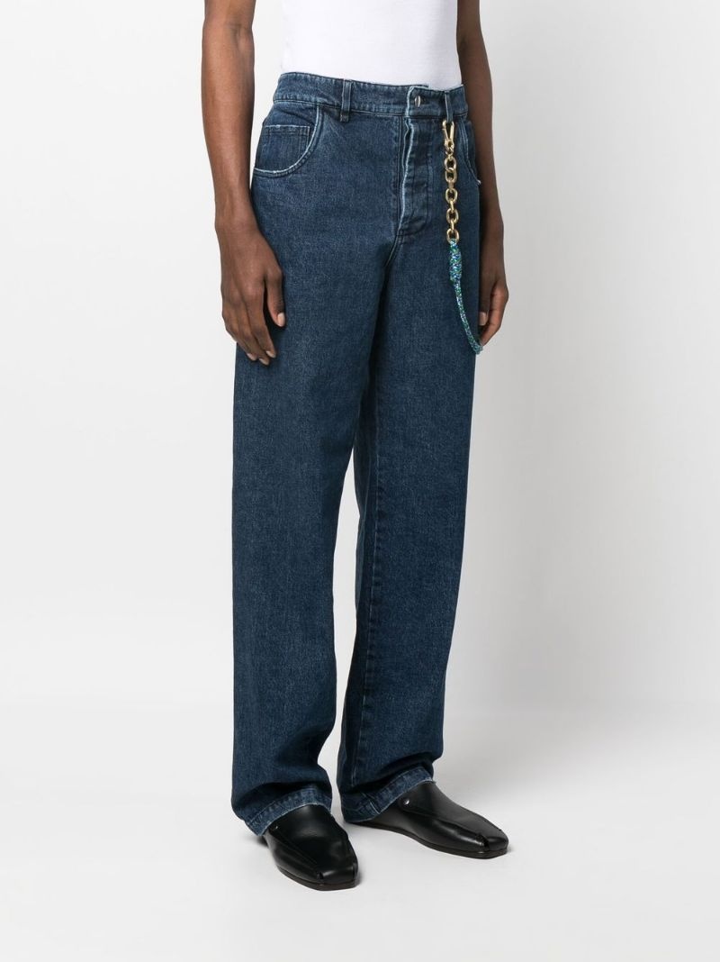 high-waisted wide-leg jeans - 3