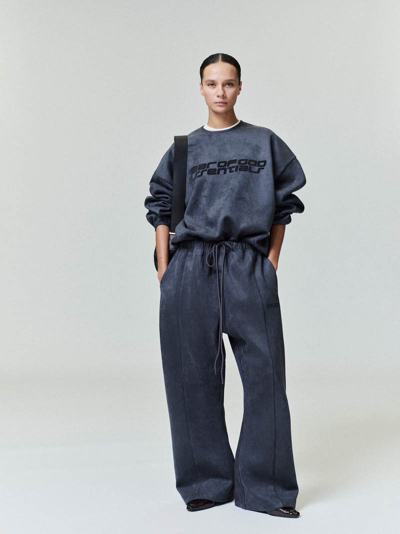 ESSENTIALS Suede Fleece Flare Sweatpant outlook