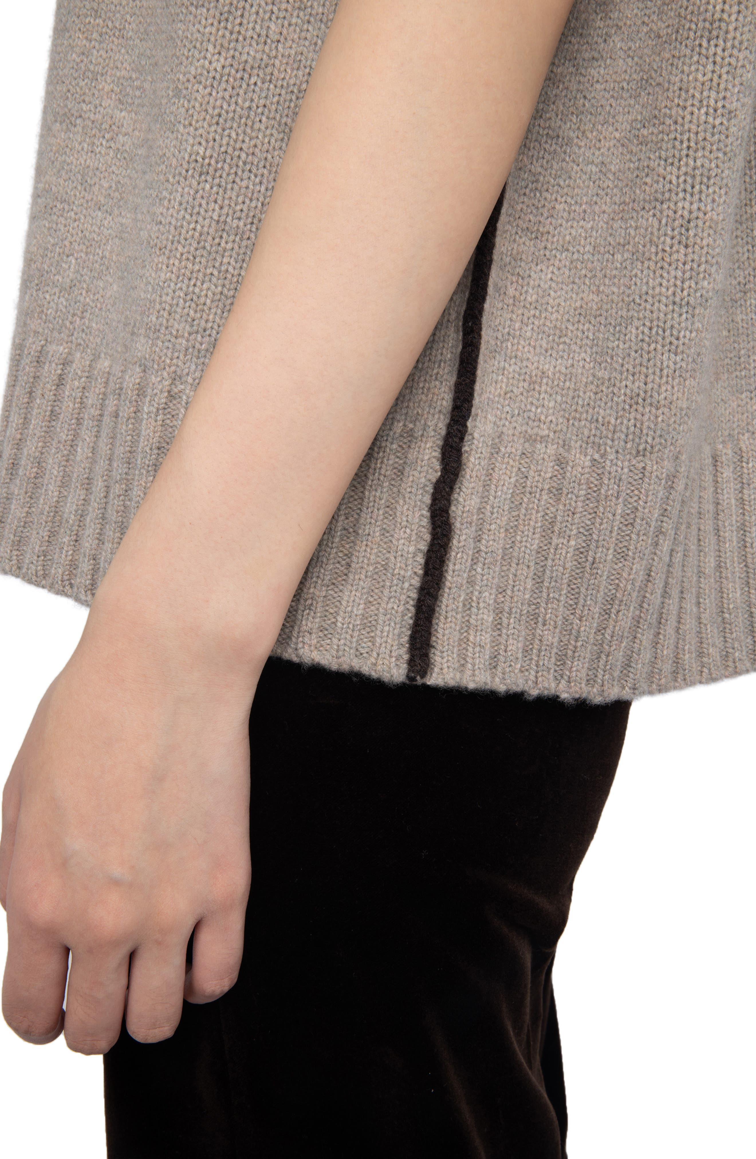 Zadig & Voltaire Darcy Short Sleeve Wool & Cashmere Sweater in Avoine at Nordstrom - 6