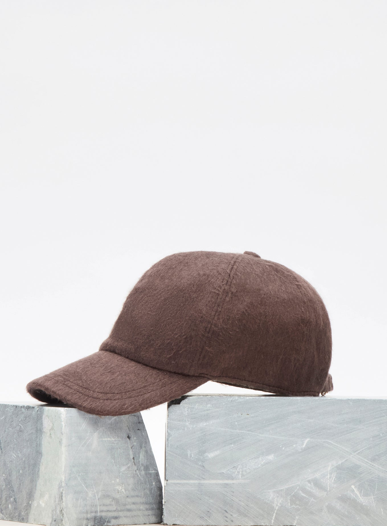 Zed Baseball Hat in Chocolate Cashmere - 2