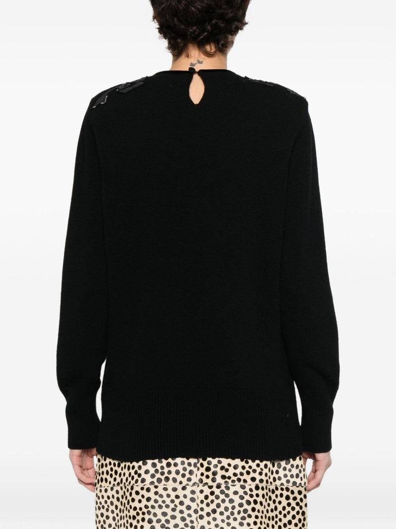 bow embellished sweater 4