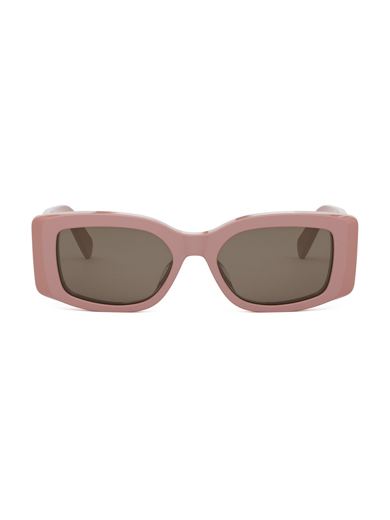 Women's Triomphe 53MM Rectangular Sunglasses - Dusty Rose Brown - 1