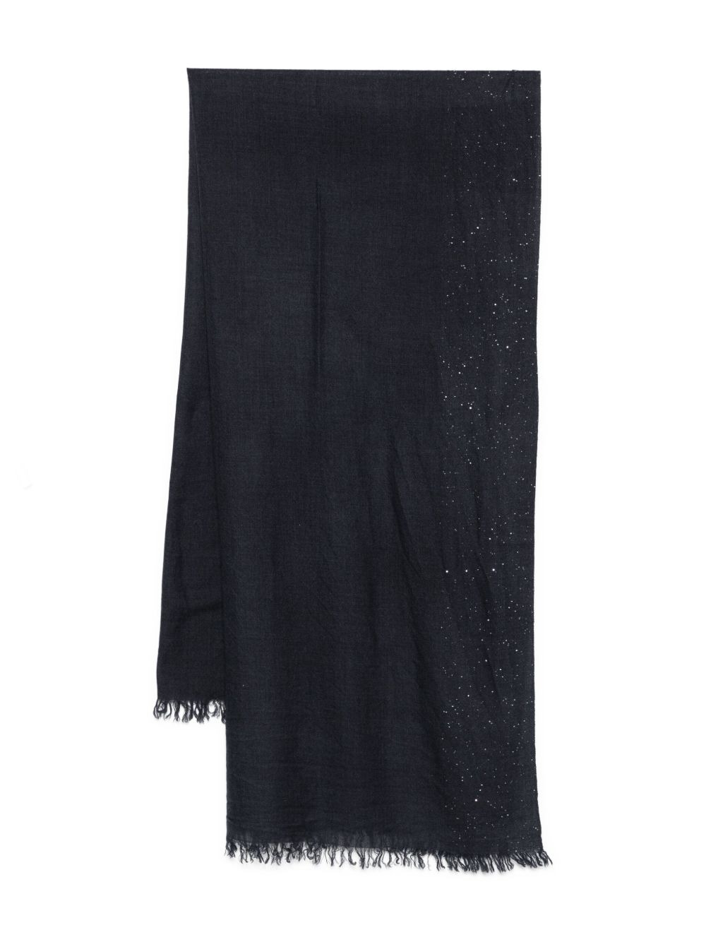 sequin-embellished scarf - 1