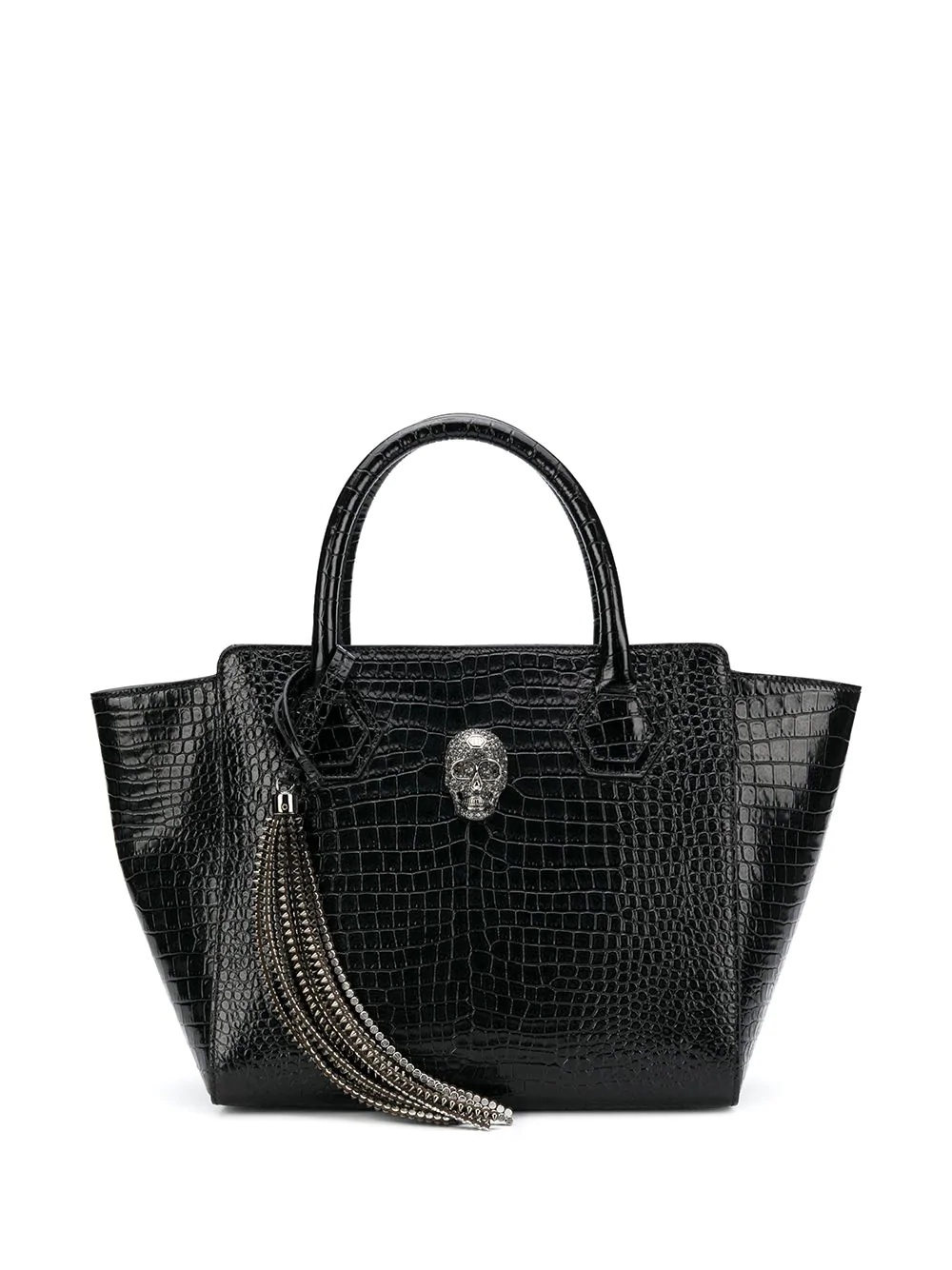 patent leather tote bag - 1