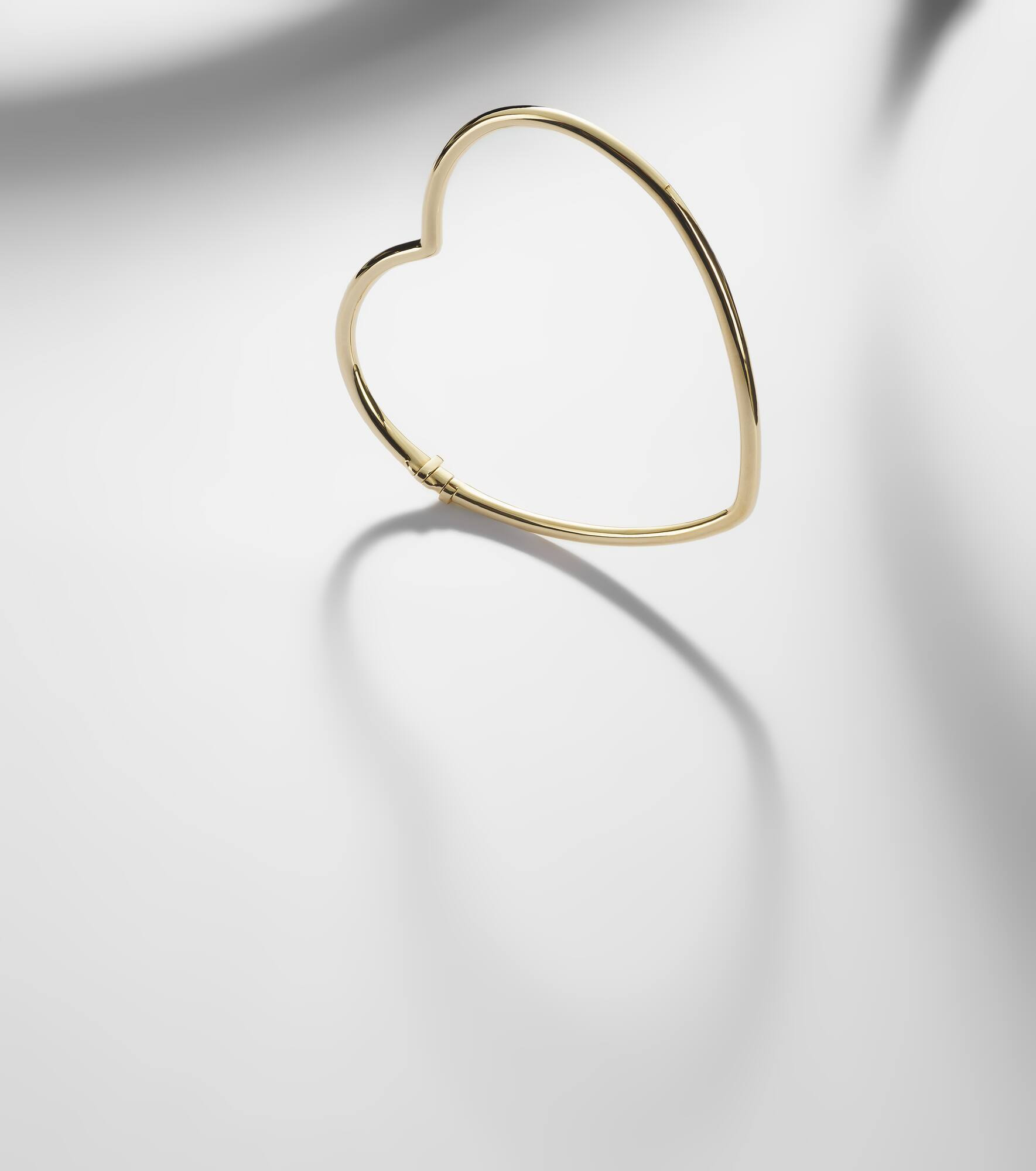 Jonc Cœur 9kt gold bangle - 4