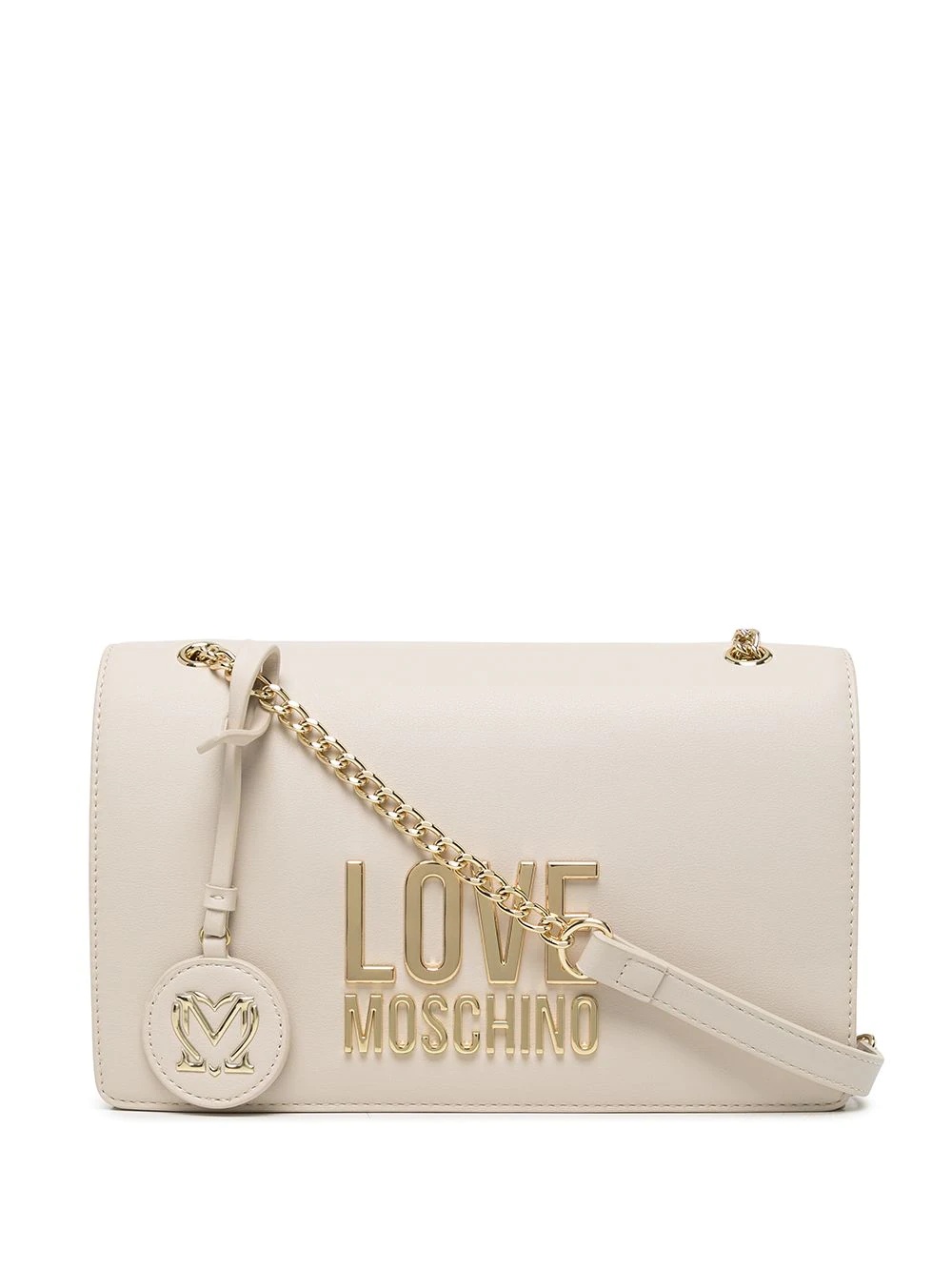 logo-plaque shoulder bag - 1