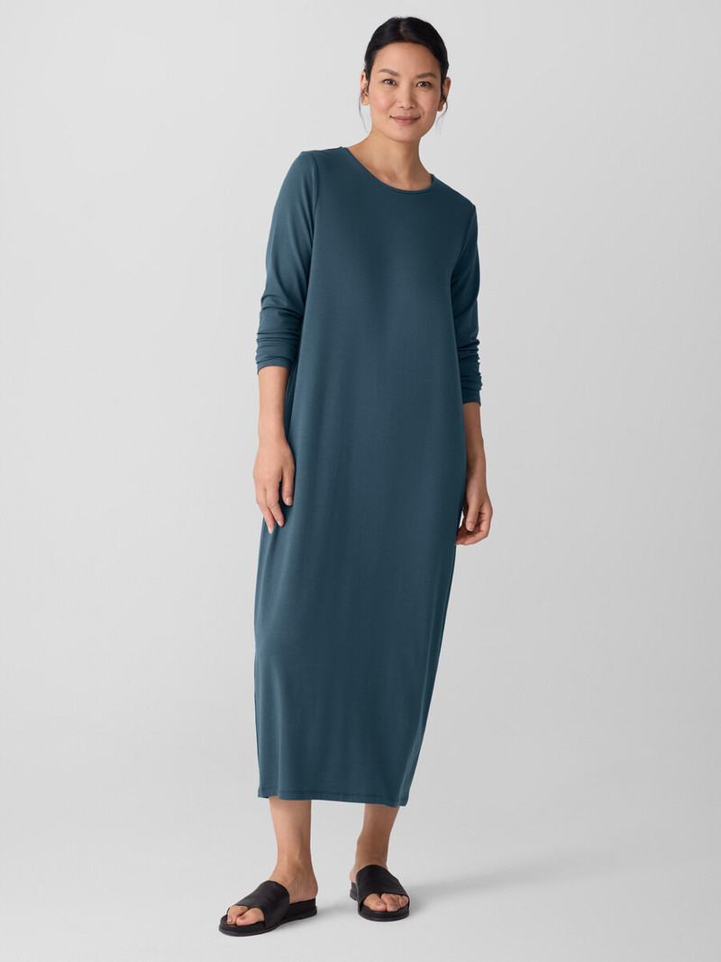EILEEN FISHER Stretch Jersey Knit Oval Dress outlook