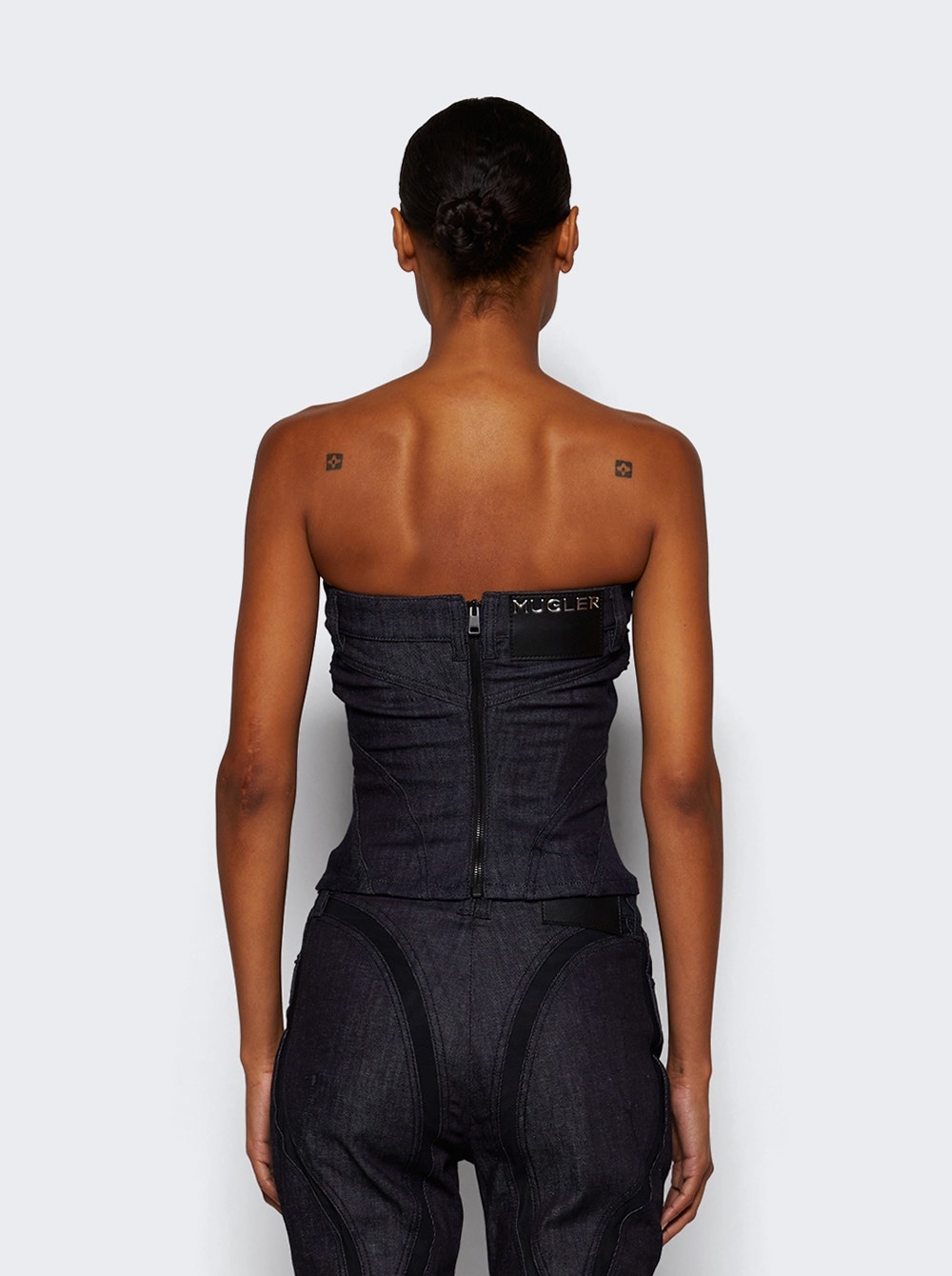 Spiral Bustier Top Raw Blue - 5