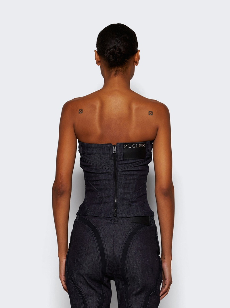 Spiral Bustier Top Raw Blue 5