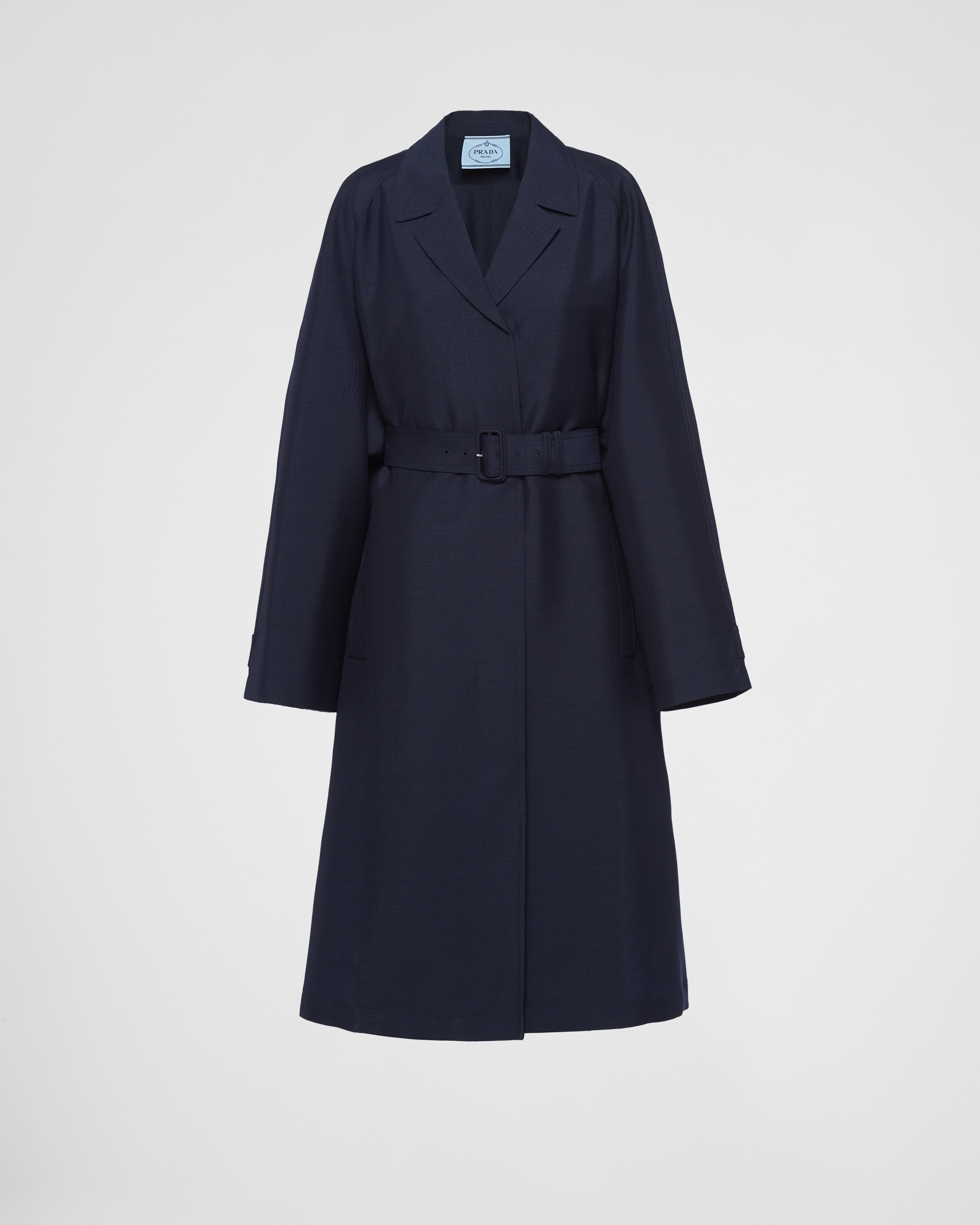 Single-breasted light mohair coat - 1