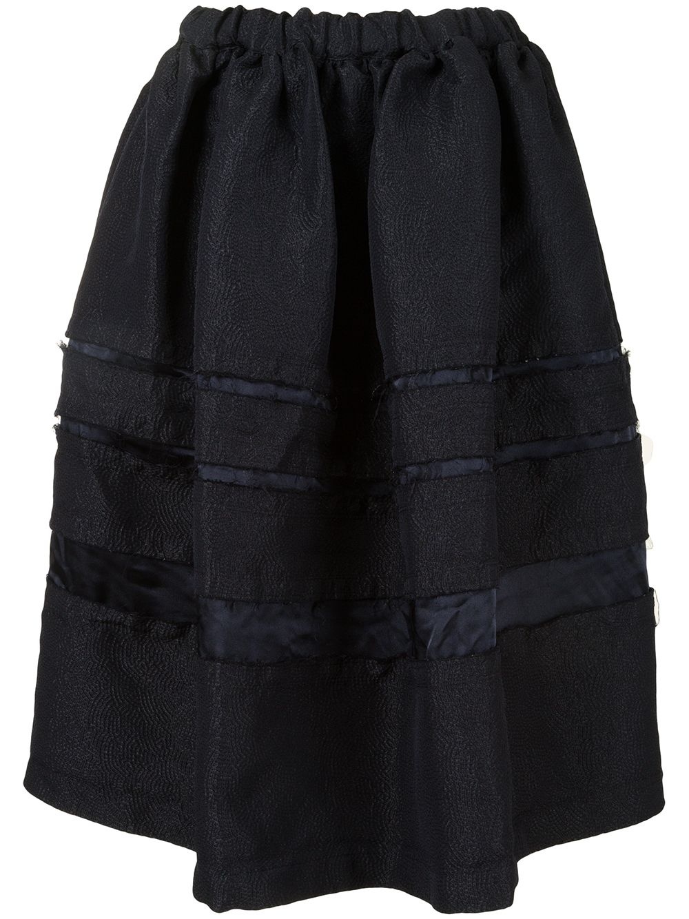 textured A-line skirt - 1