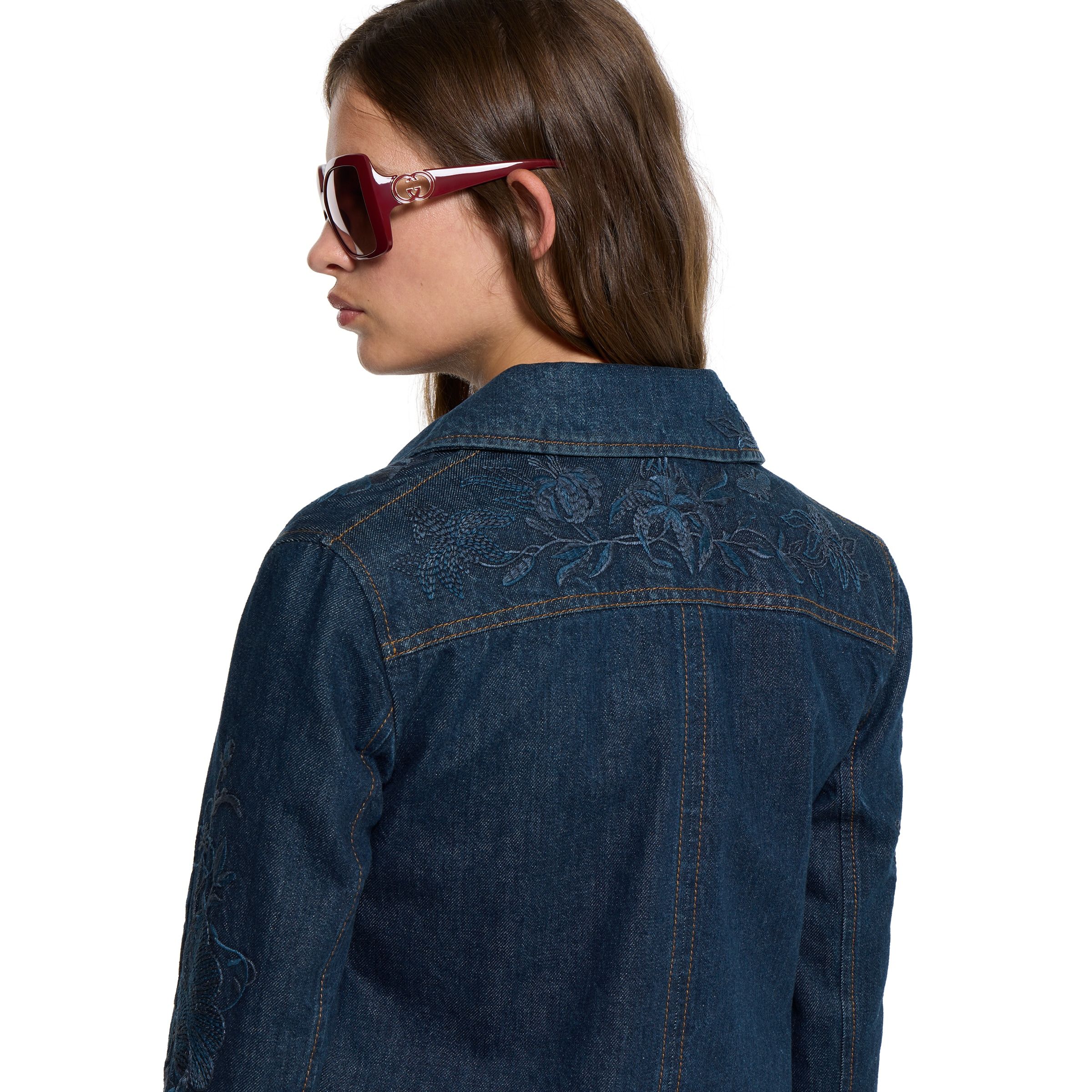 Denim jacket with embroidery - 5
