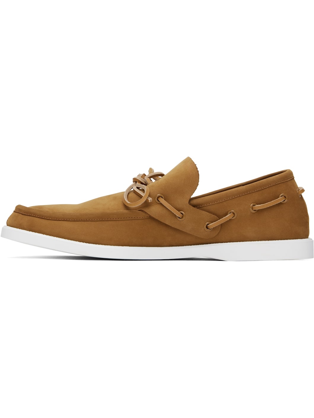 Tan Nubuck Boat Shoes - 3