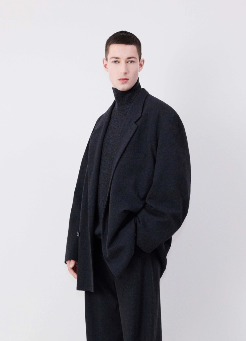 Lemaire SHORT MAXI DOUBLE BREASTED COAT | REVERSIBLE