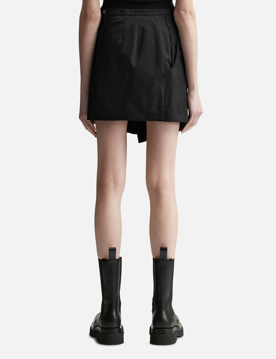 FOLD-DETAIL PLEATS MINI SKIRT - 3