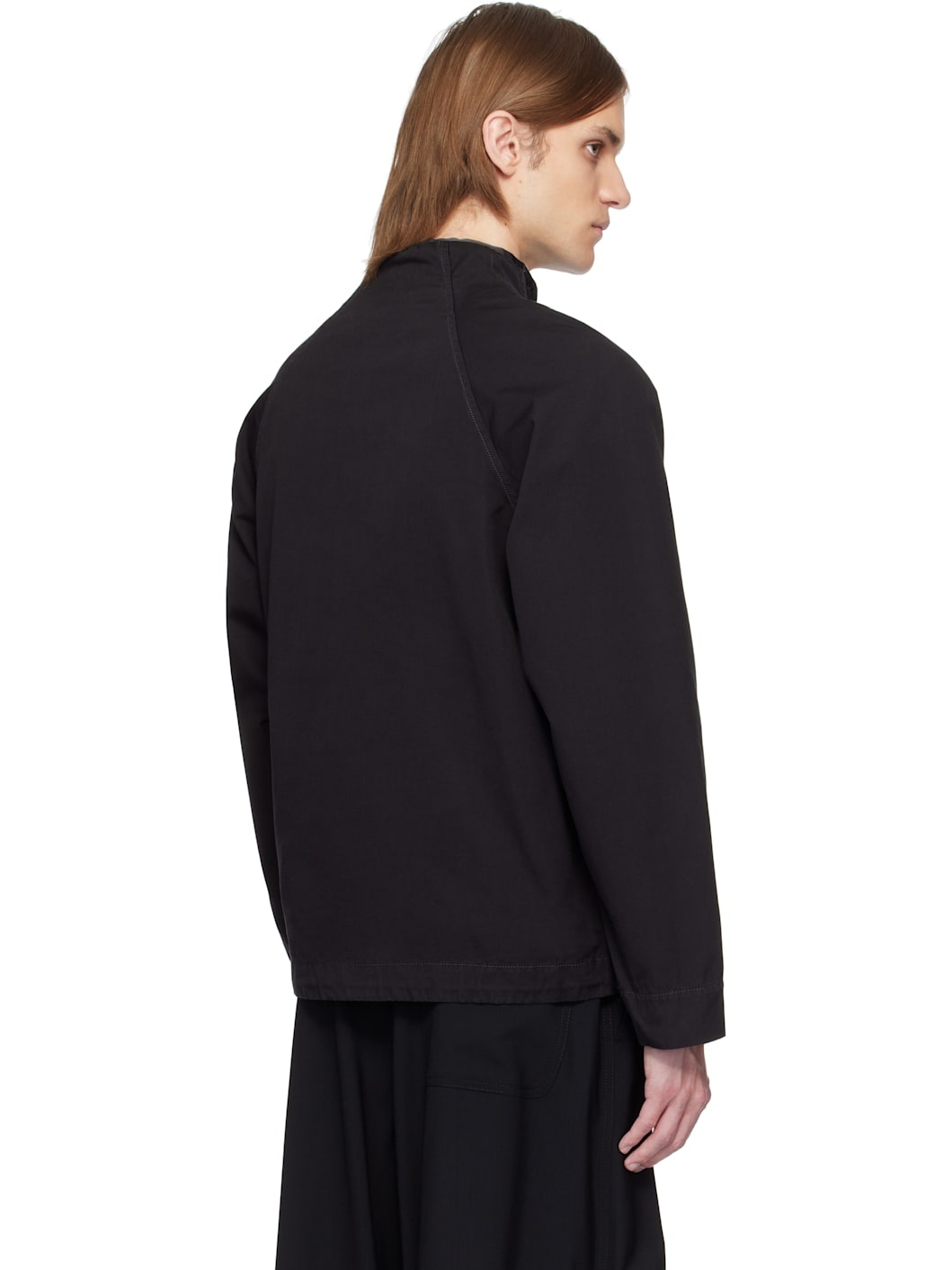 Black Ganga Soft Cotton Track Jacket - 3