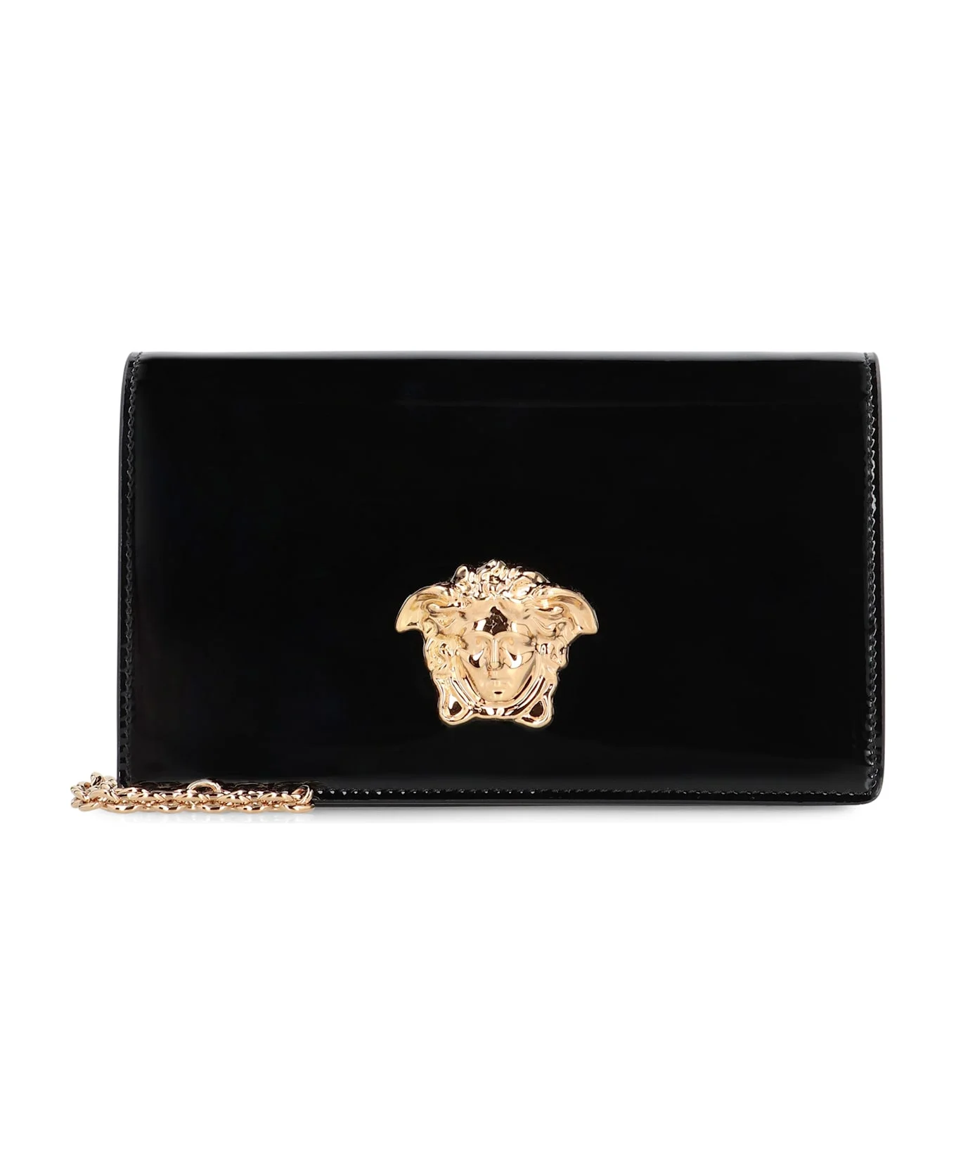 Patent Leather Wallet On Chain - 1