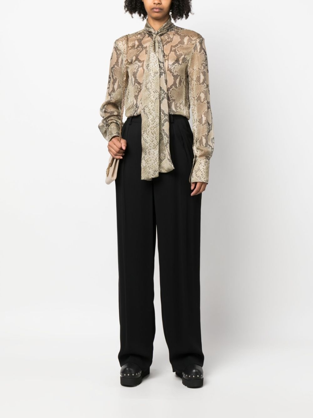 python-print silk shirt - 2