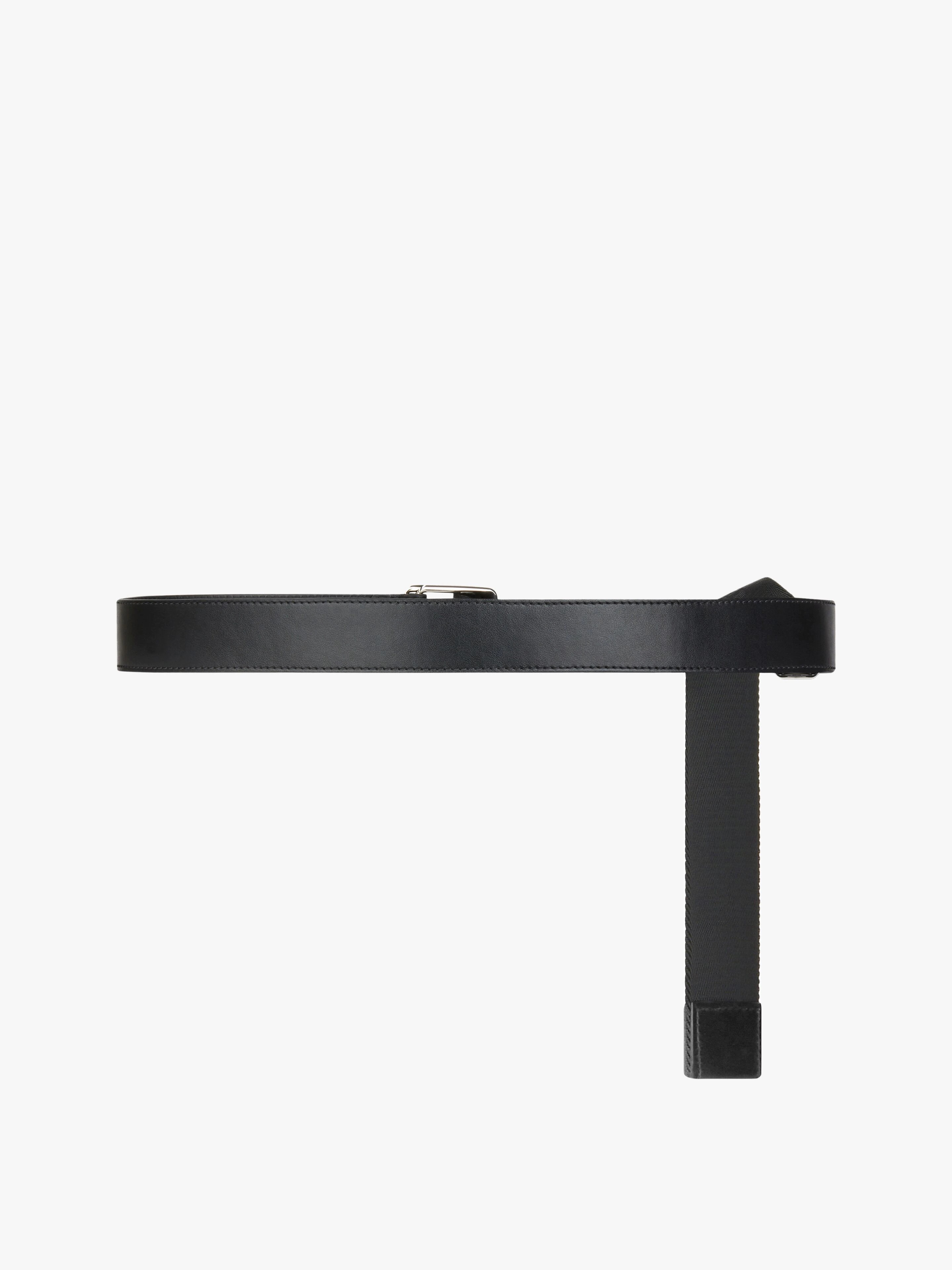 GIVENCHY BELT IN LEATHER AND CANVAS - 3