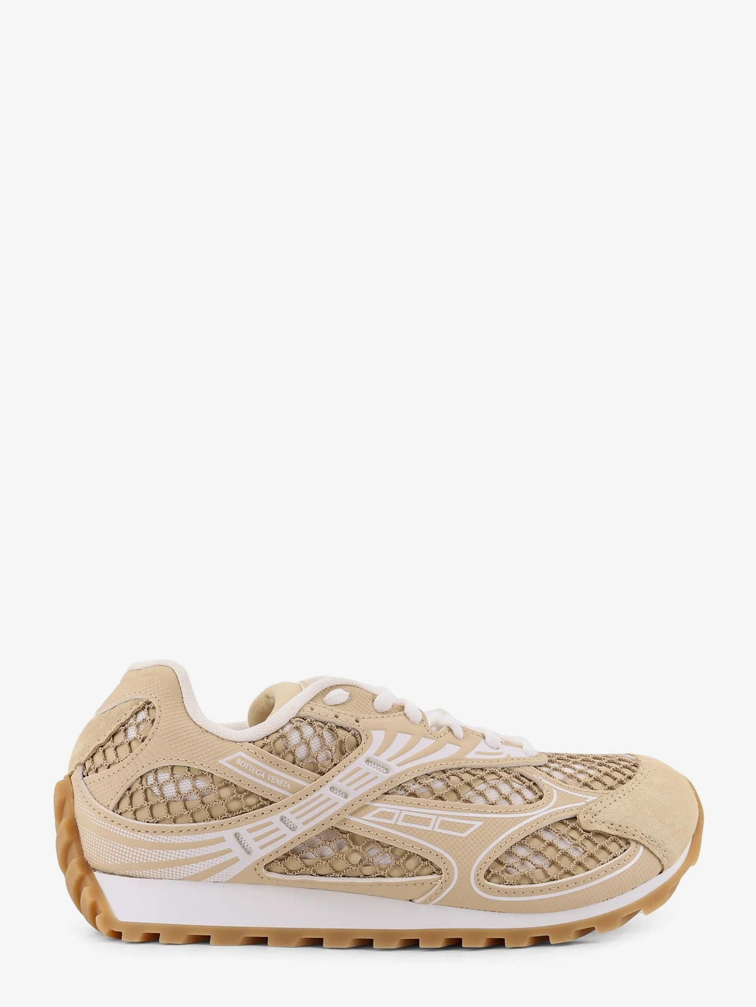 Bottega Veneta Orbit Mesh, Suede And Rubber Sneakers - 1