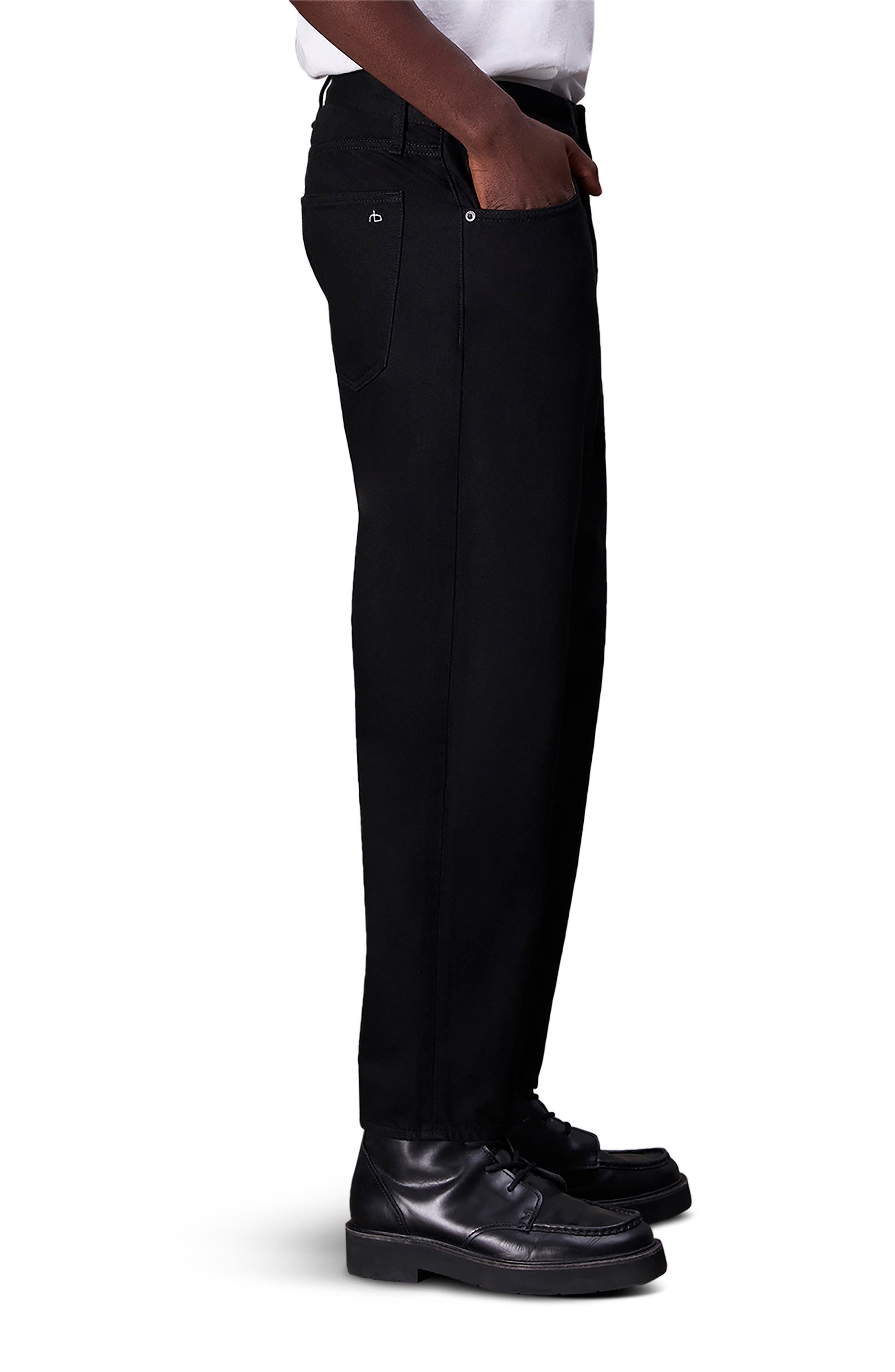 rag & bone Tapered Leg Jeans in Black at Nordstrom - 3