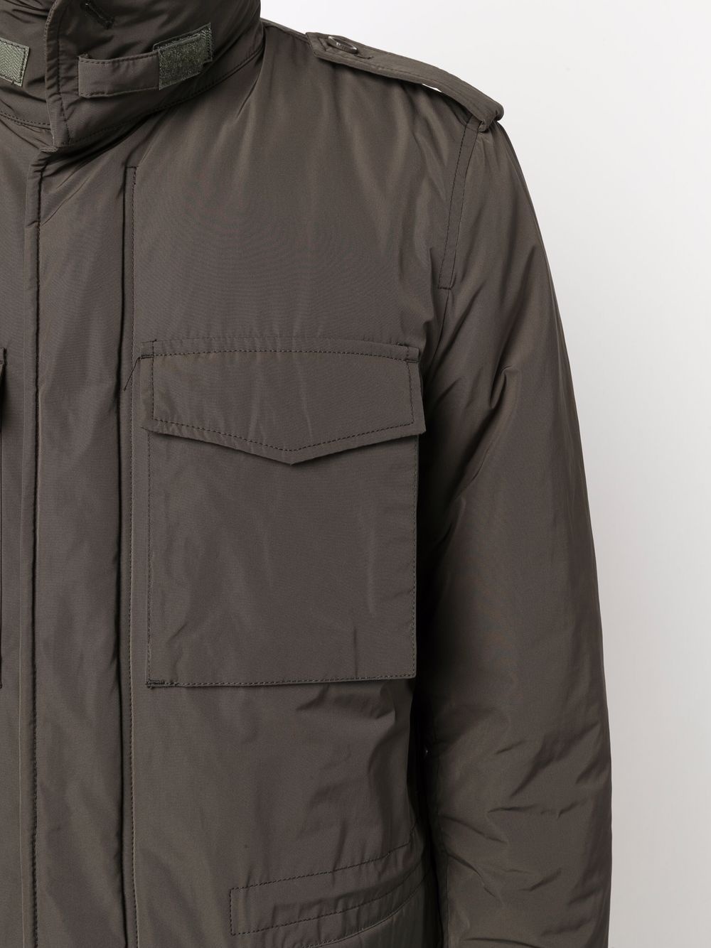 hooded four-pocket padded jacket - 5