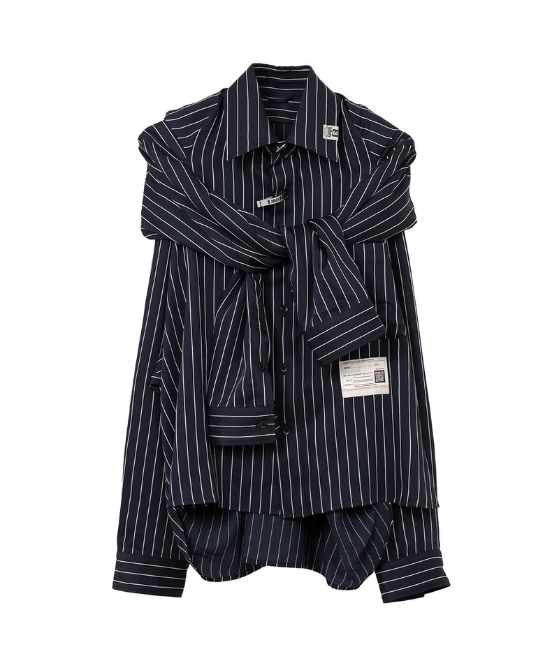 Sleeve Layered Stripe Shirt 21