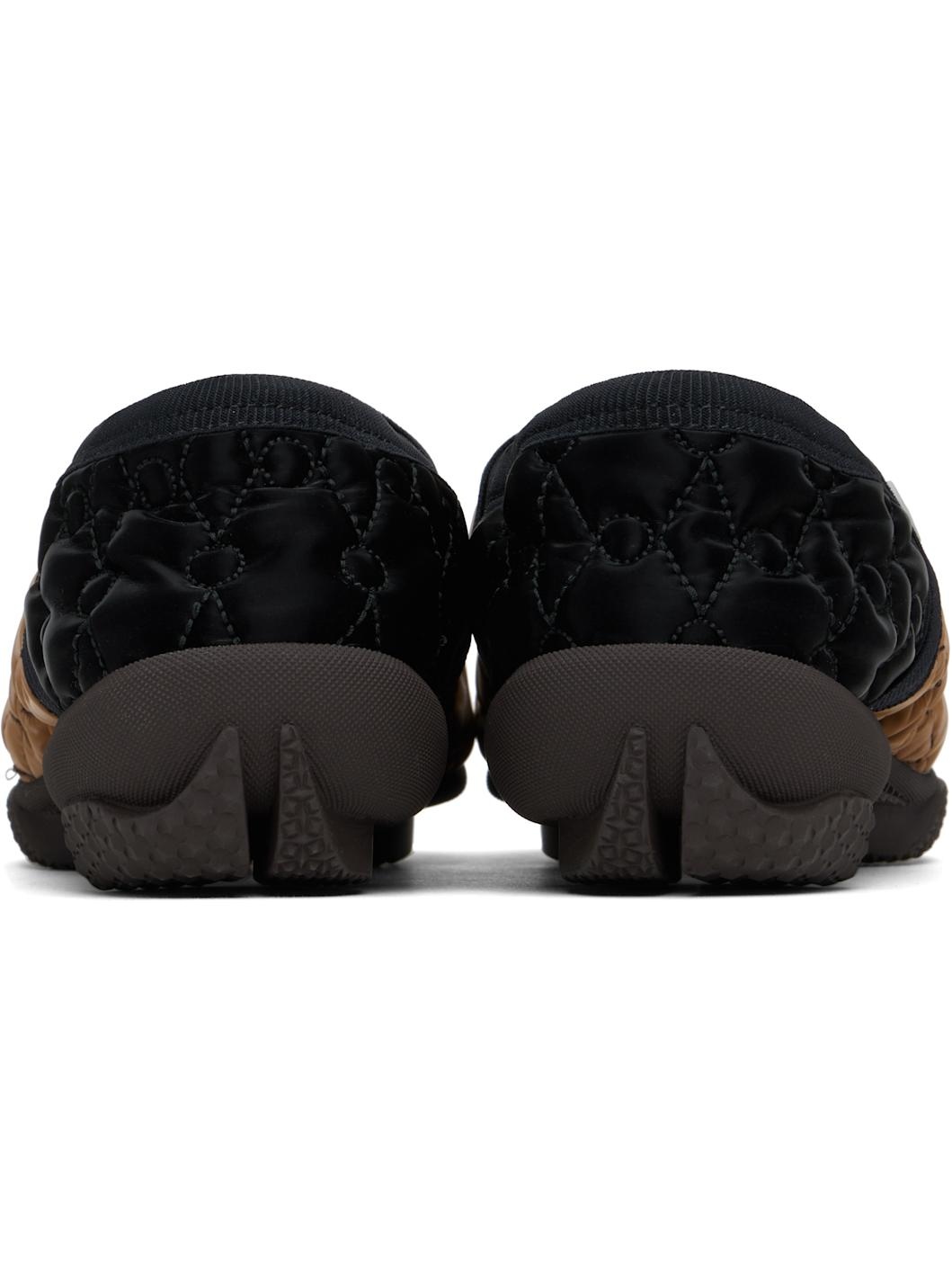 Brown & Black Solix Slippers - 2