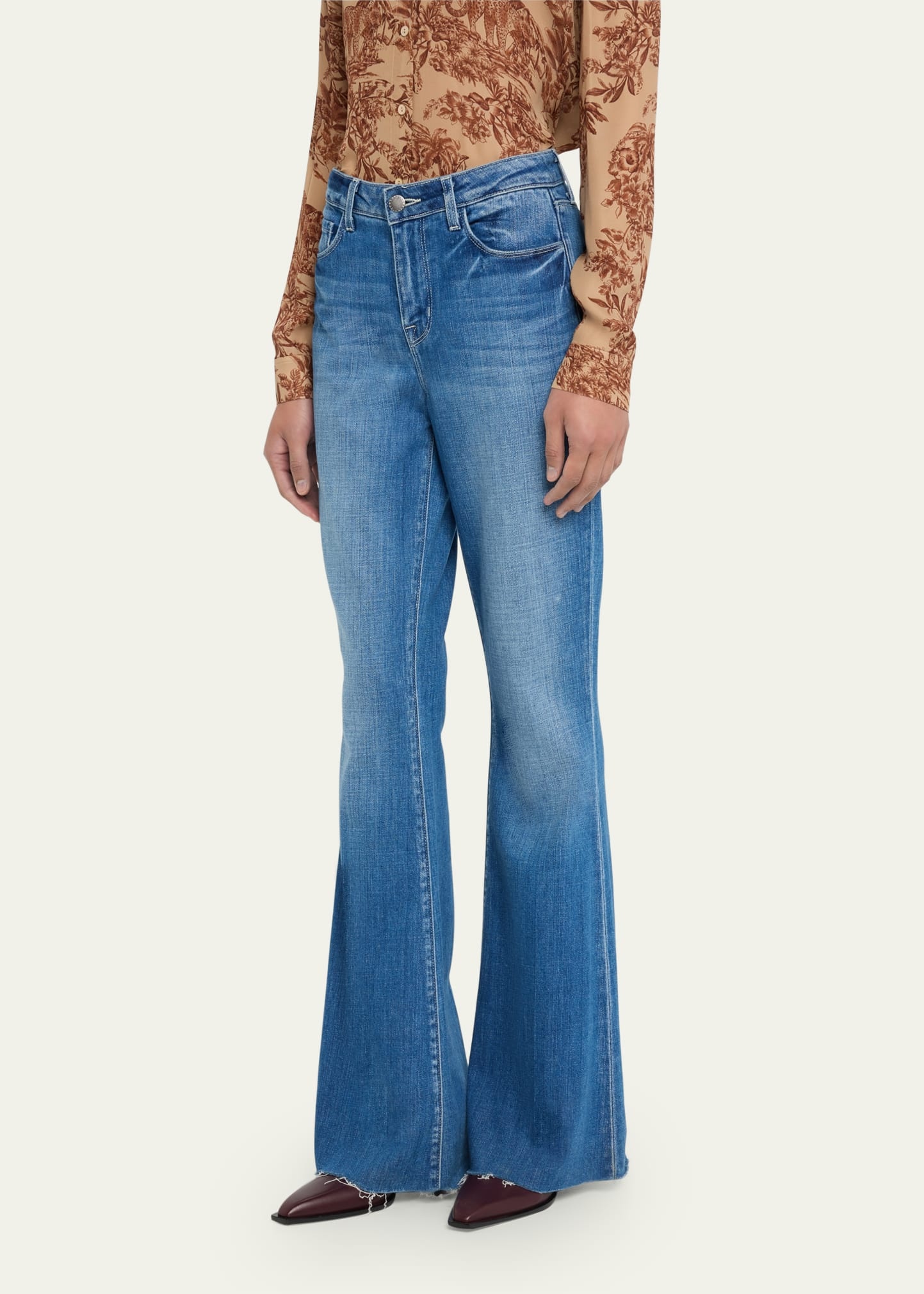 Sera High Rise Sneaker Flare Jeans - 4