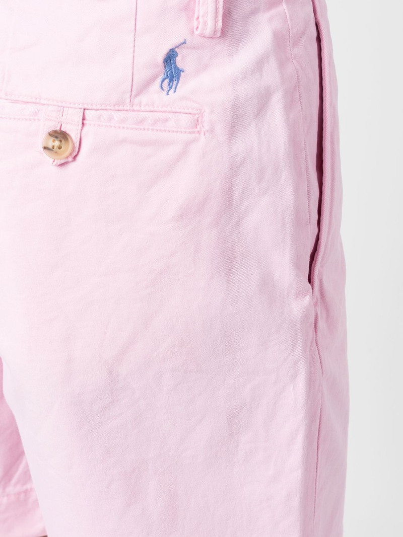 embroidered logo chino shorts 5