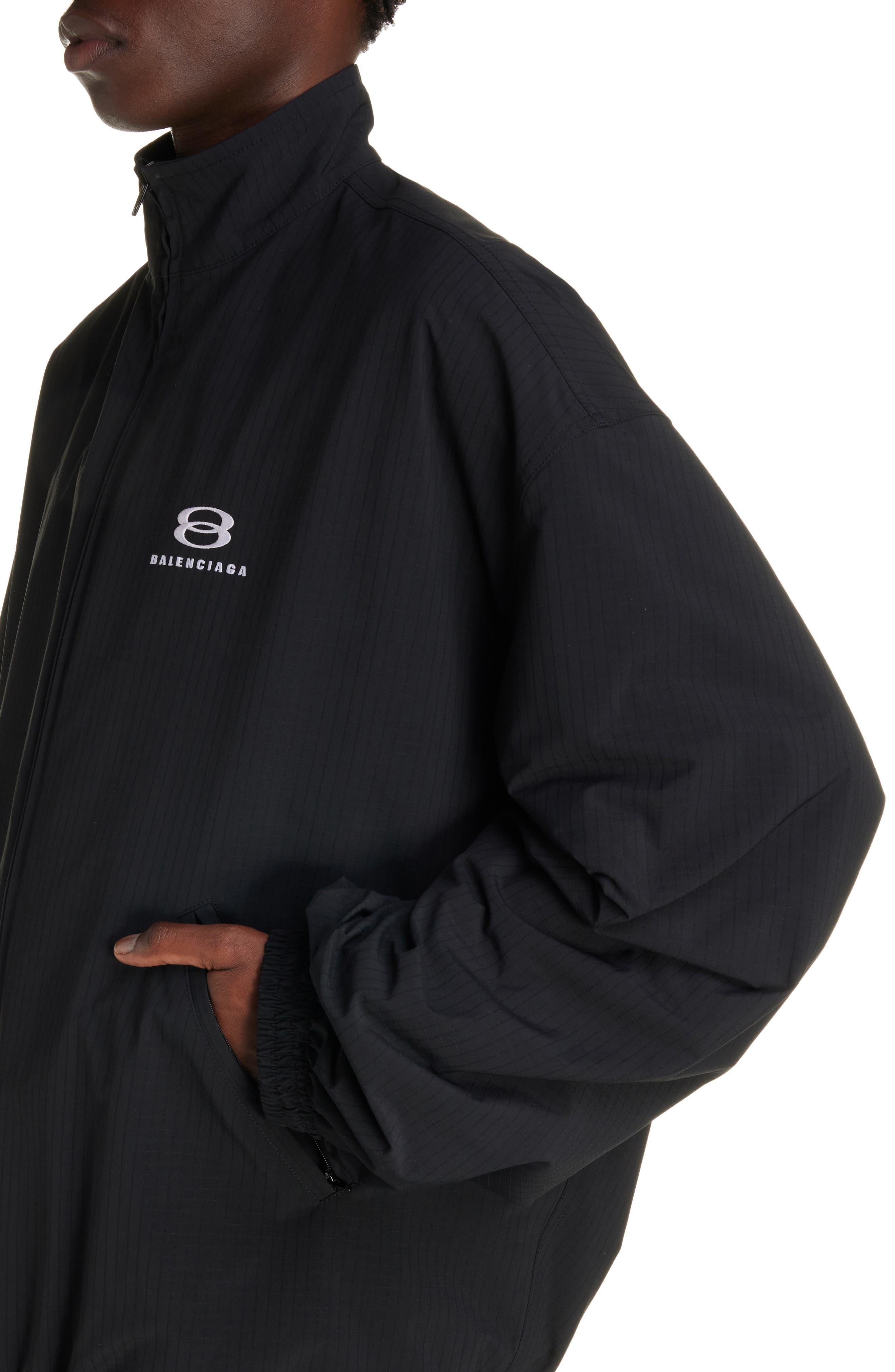 Gender Inclusive Oversize Cocoon Kick Technical Ripstop Windbreaker - 5