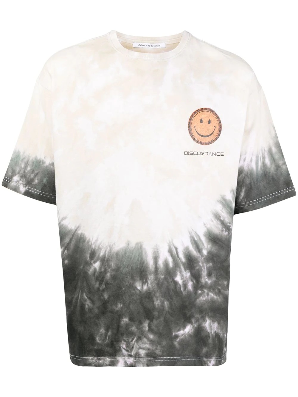 tie dye-print short-sleeved T-shirt - 1