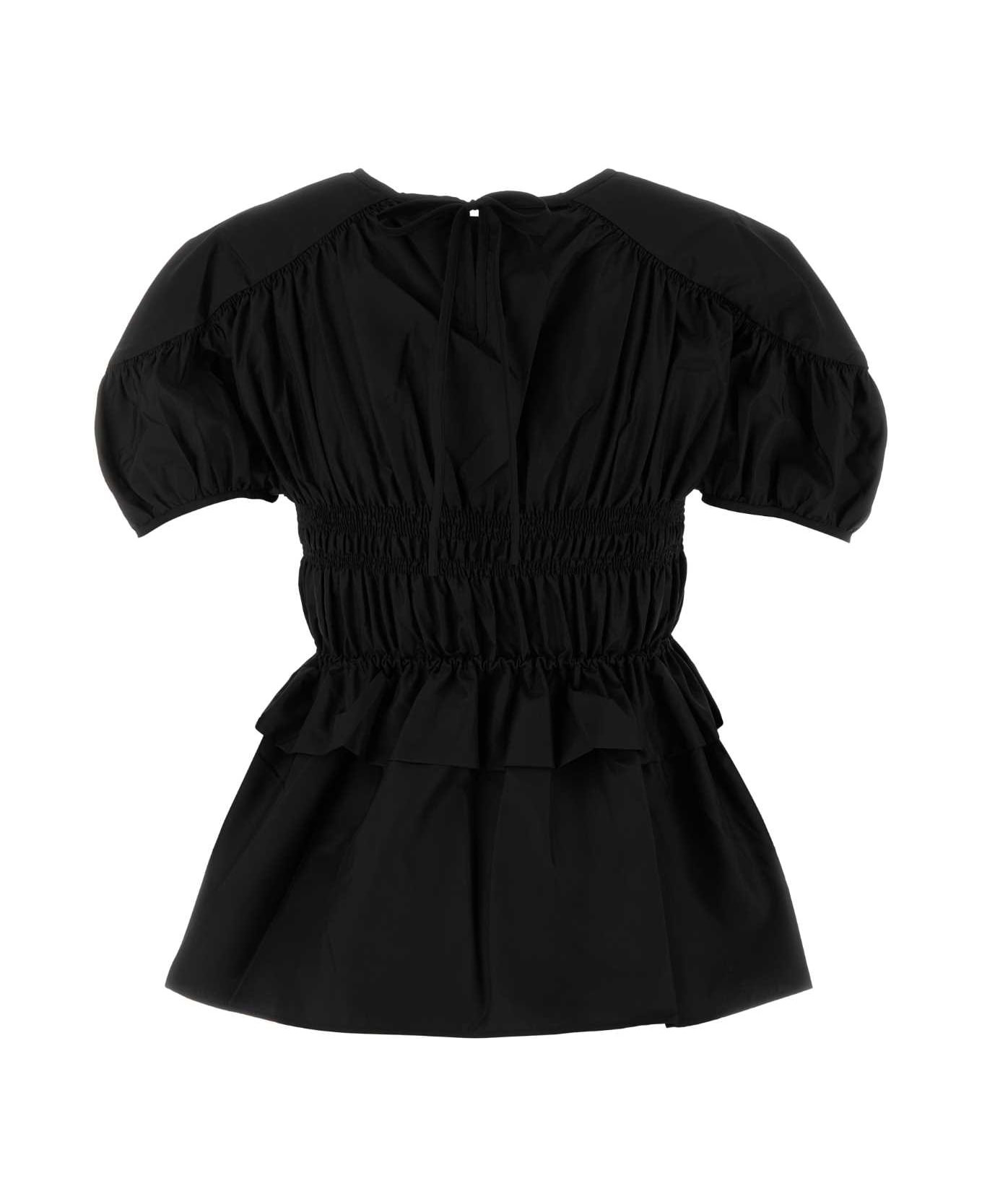 Black Tech Fabric Brooklyn Top - 2