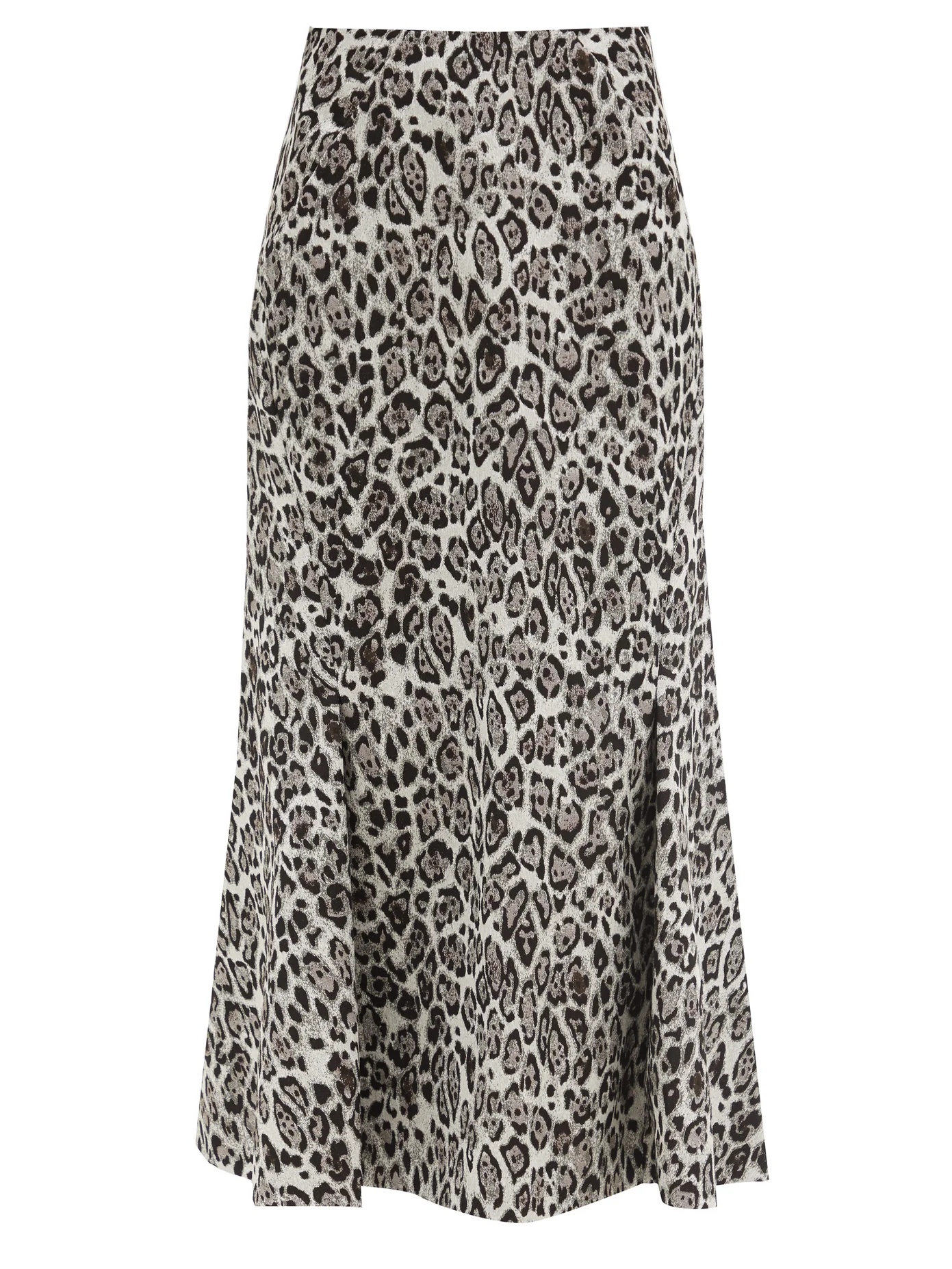 Ivetta leopard-jacquard cotton-blend skirt - 1