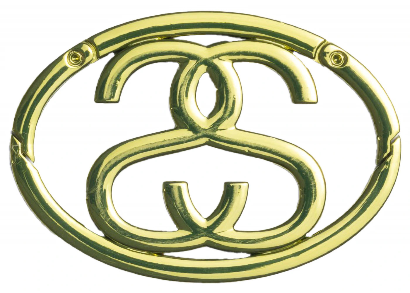 Stussy SS Link Carabiner Anodized Lime - 2