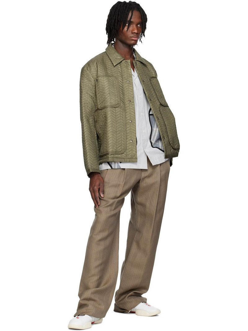 Craig Green Khaki Quilted Worker Jacket outlook